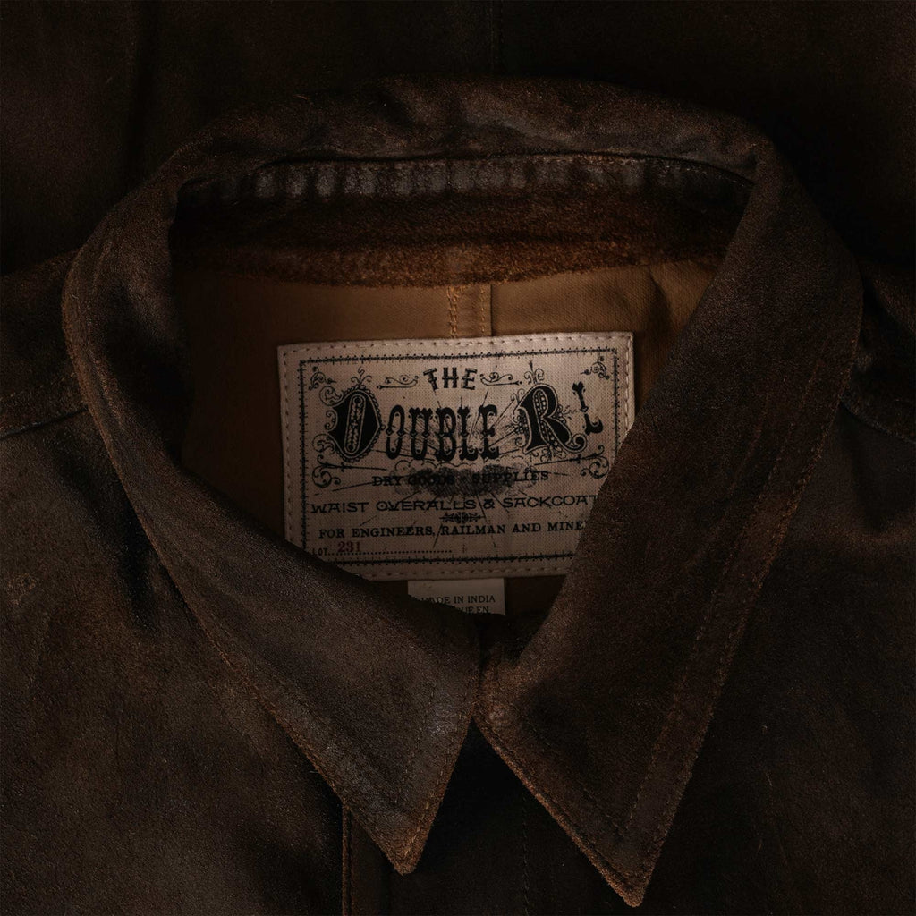 RRL by Ralph Lauren Roughout Suede Jacket - Distressed Brown