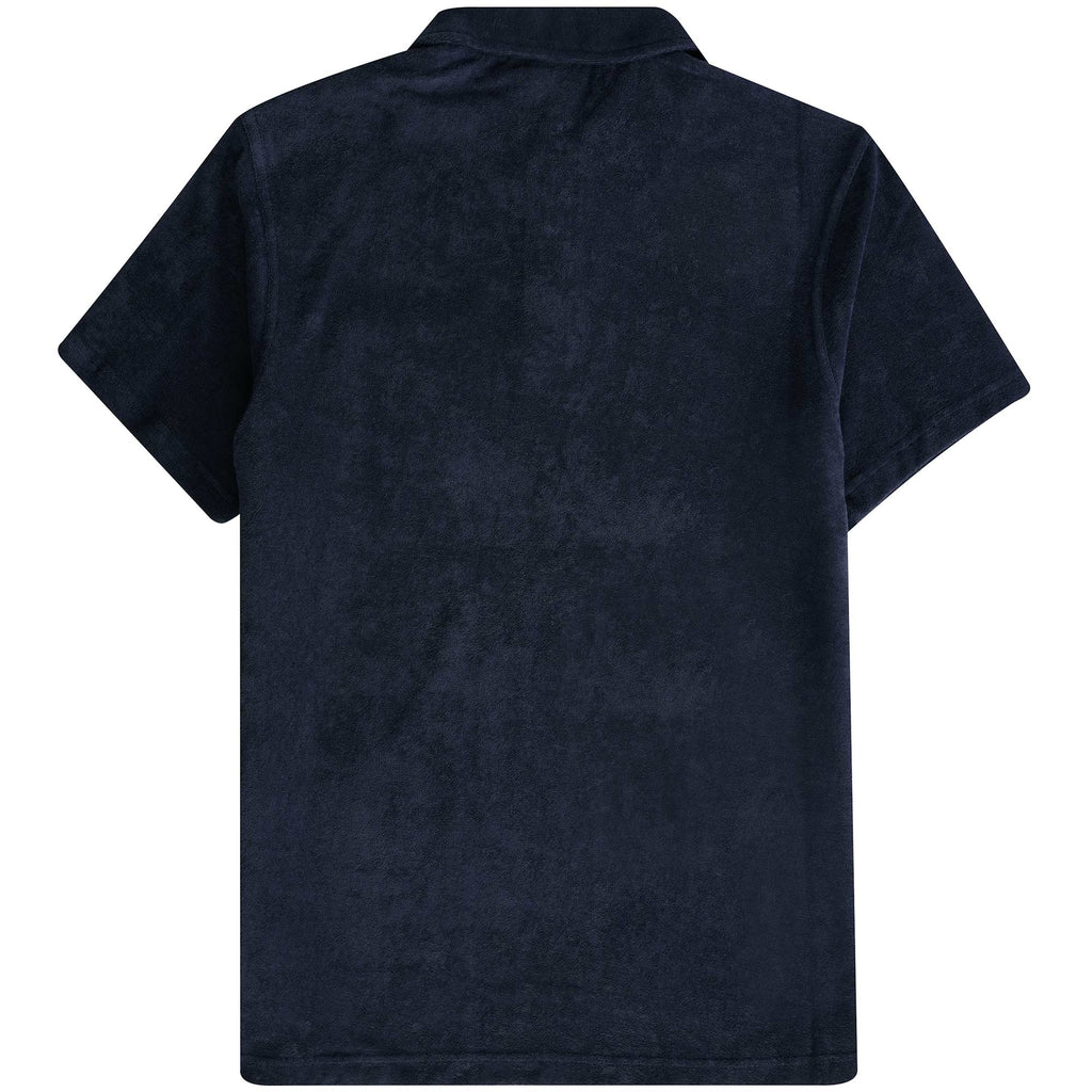 Barbour Cowes Towelling Polo Shirt - Navy