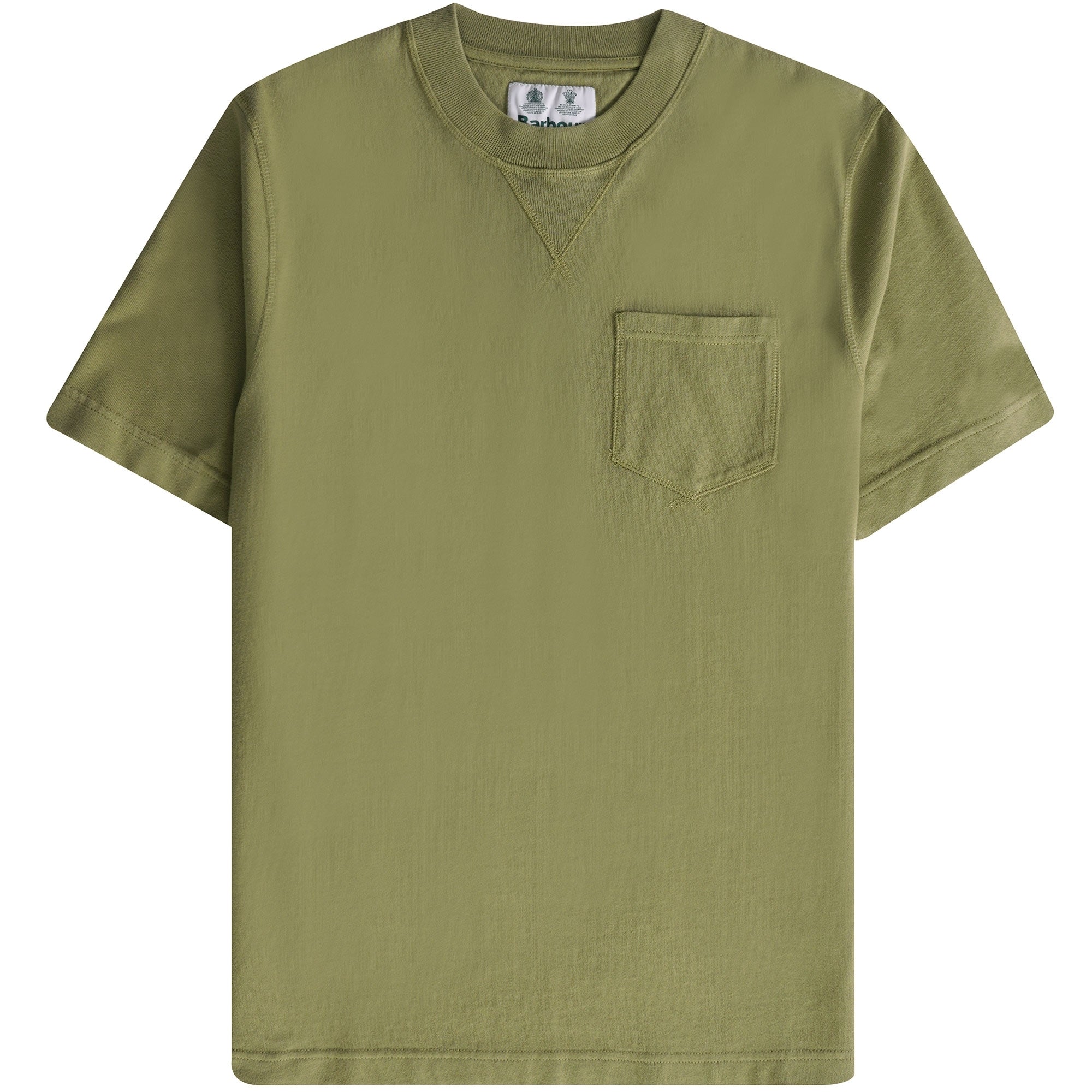 Barbour Williams Pocket T-Shirt - Bleached Olive