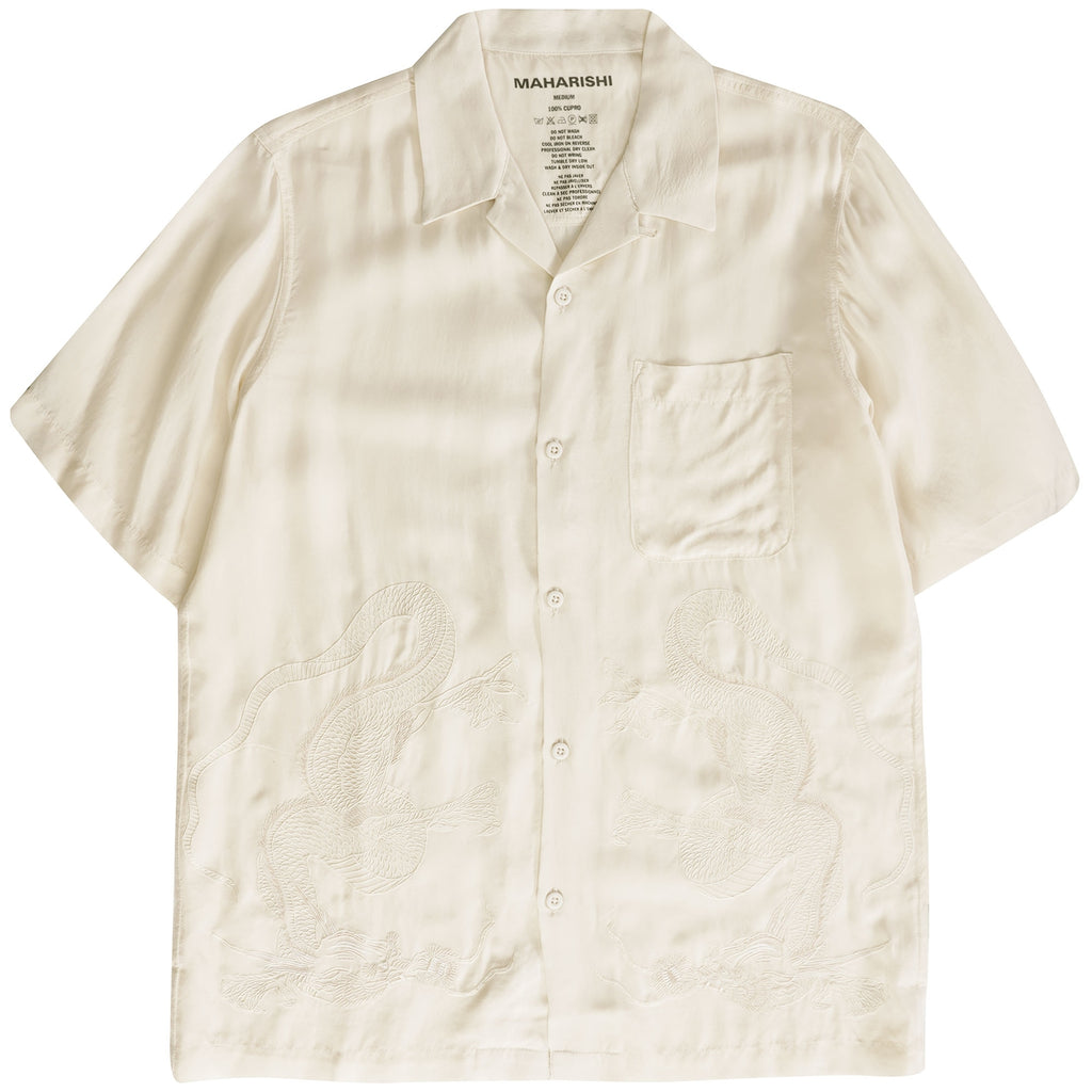 Maharishi Thai Dragon Summer Shirt - Ecru