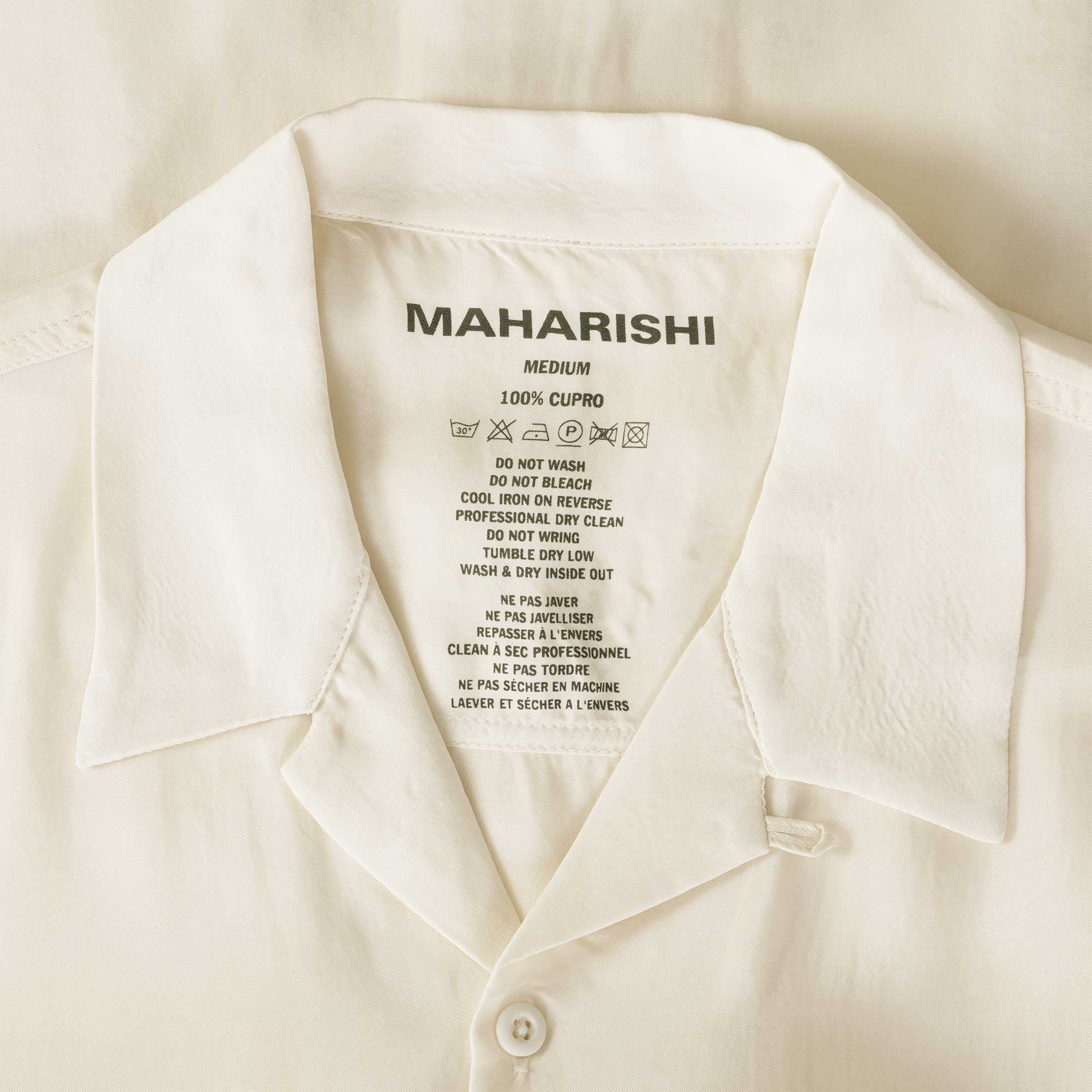 Maharishi Thai Dragon Summer Shirt - Ecru