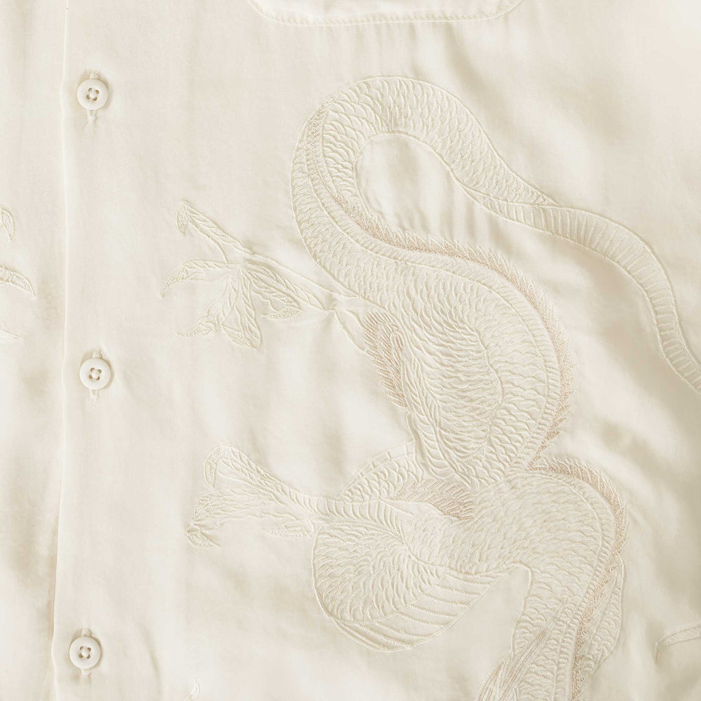 Maharishi Thai Dragon Summer Shirt - Ecru