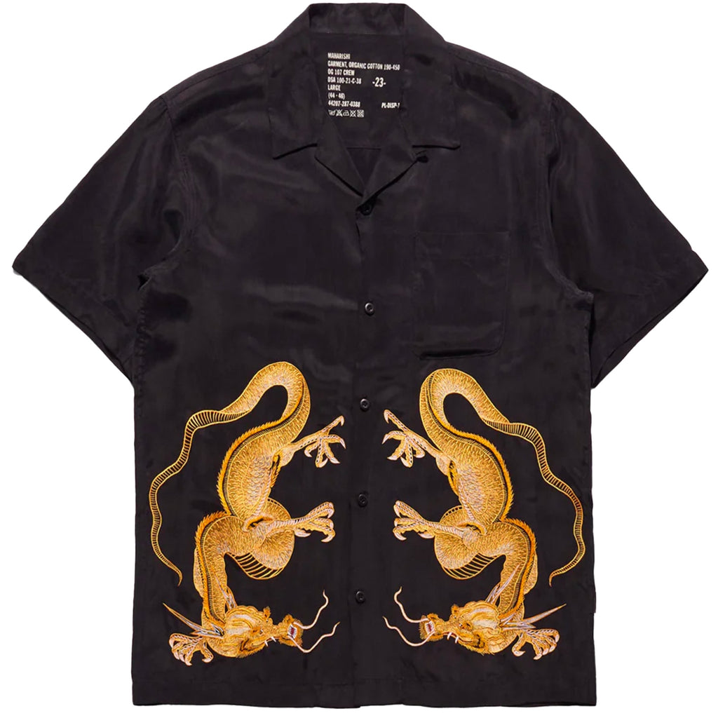 Maharishi Thai Dragon Summer Shirt - Golden/Black