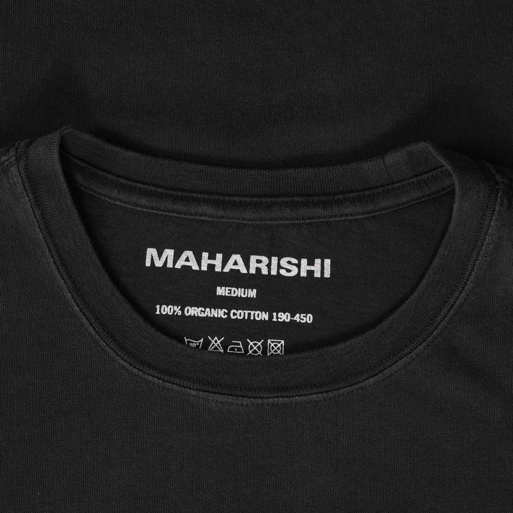 Maharishi Water Dragon Embroidered T-Shirt - Black/Tonal