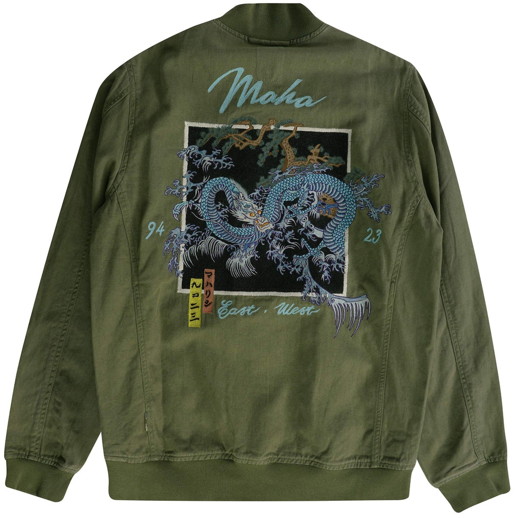 Maharishi Dragon Embroidered Tour Jacket - Olive
