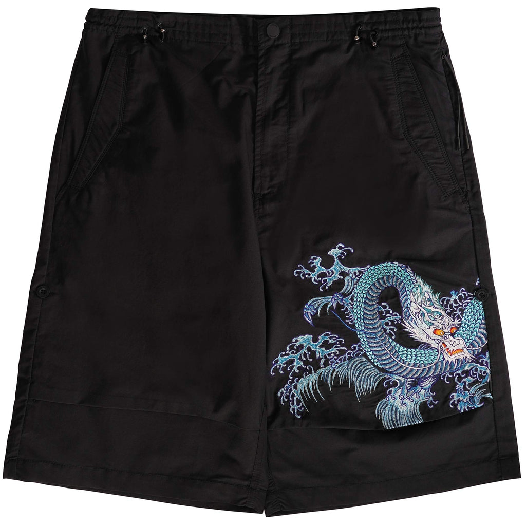 Maharishi Water Dragon Embroidered Original Snoshorts¨ - Black