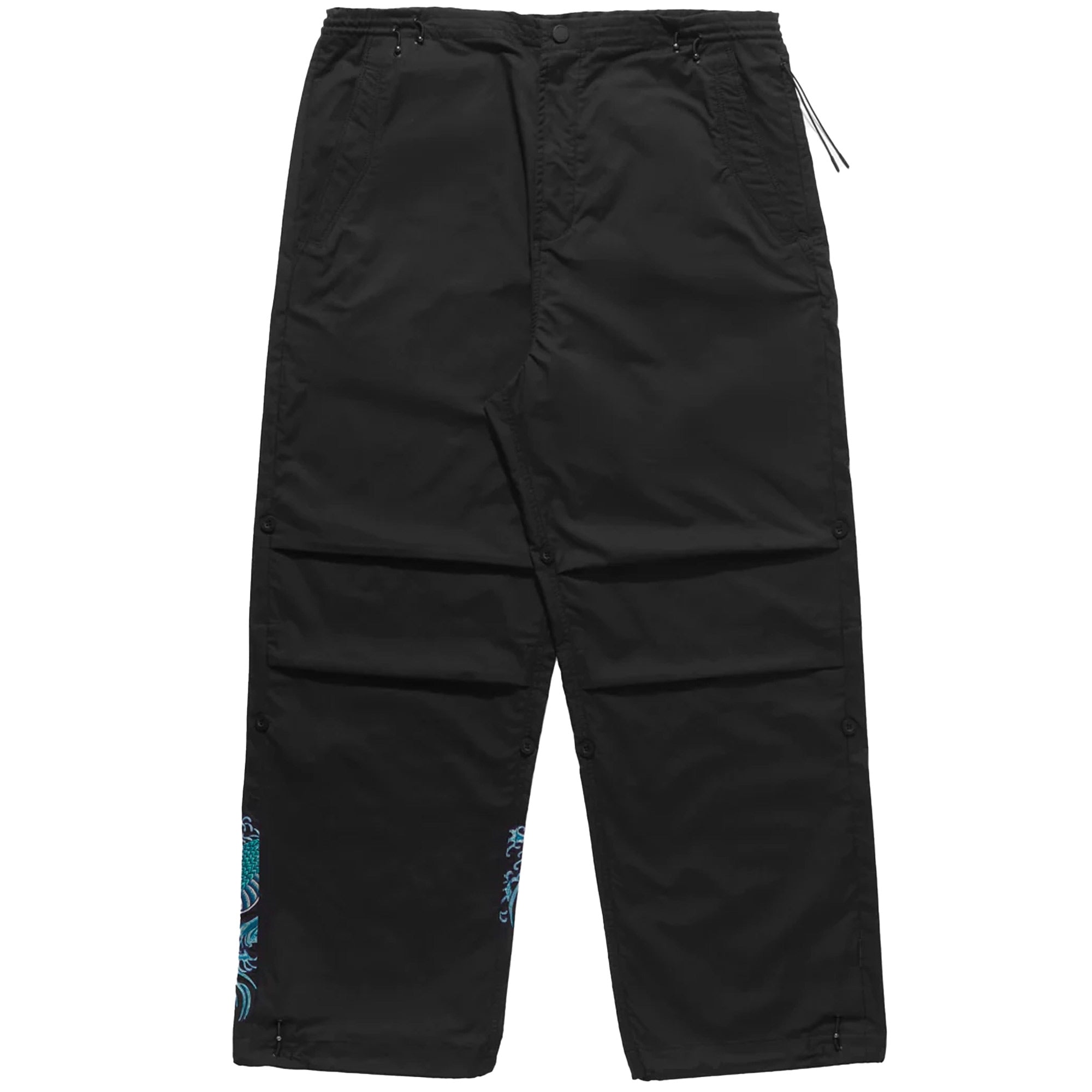 Maharishi Water Dragon Embroidered Loose Snopant¨ - Black