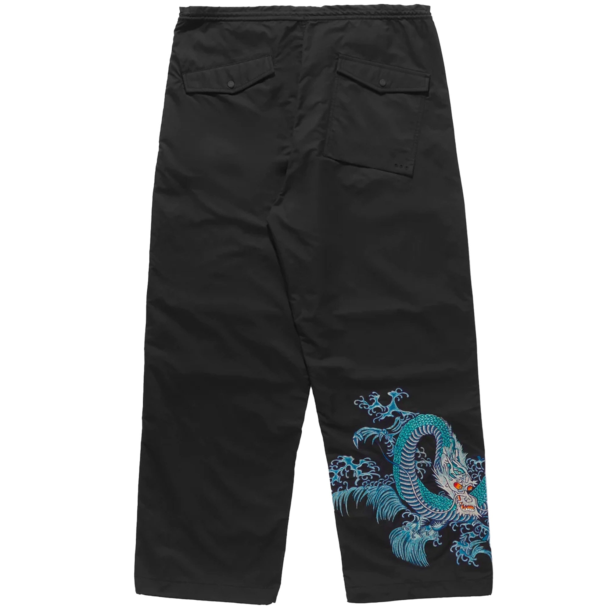 Maharishi Water Dragon Embroidered Loose Snopant¨ - Black