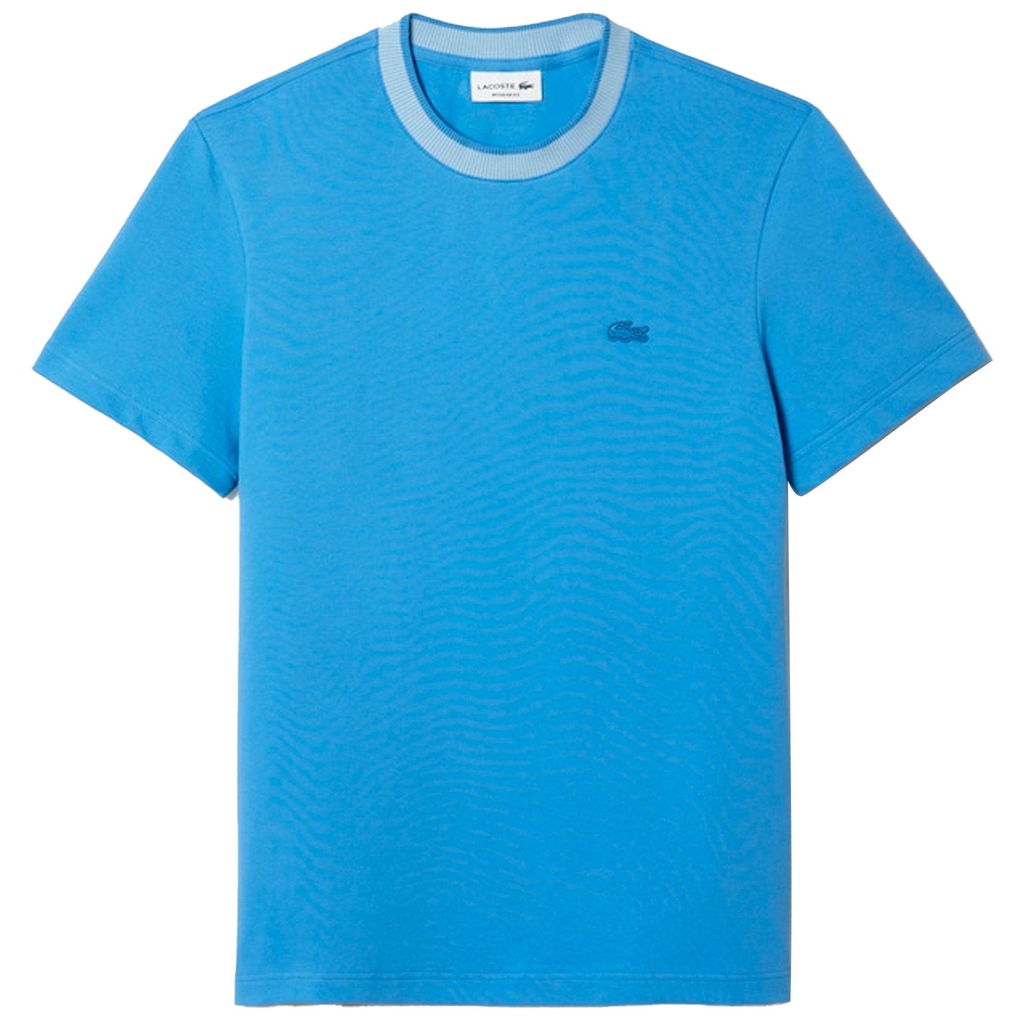 Lacoste Regular Fit Stretch Piqu  T-Shirt - Blue