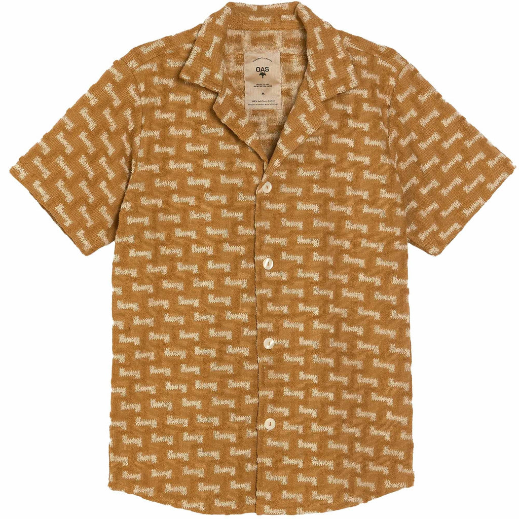 OAS Company Cuba Terry Shirt - Camel Layer Zig