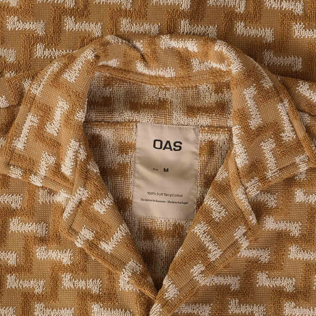 OAS Company Cuba Terry Shirt - Camel Layer Zig