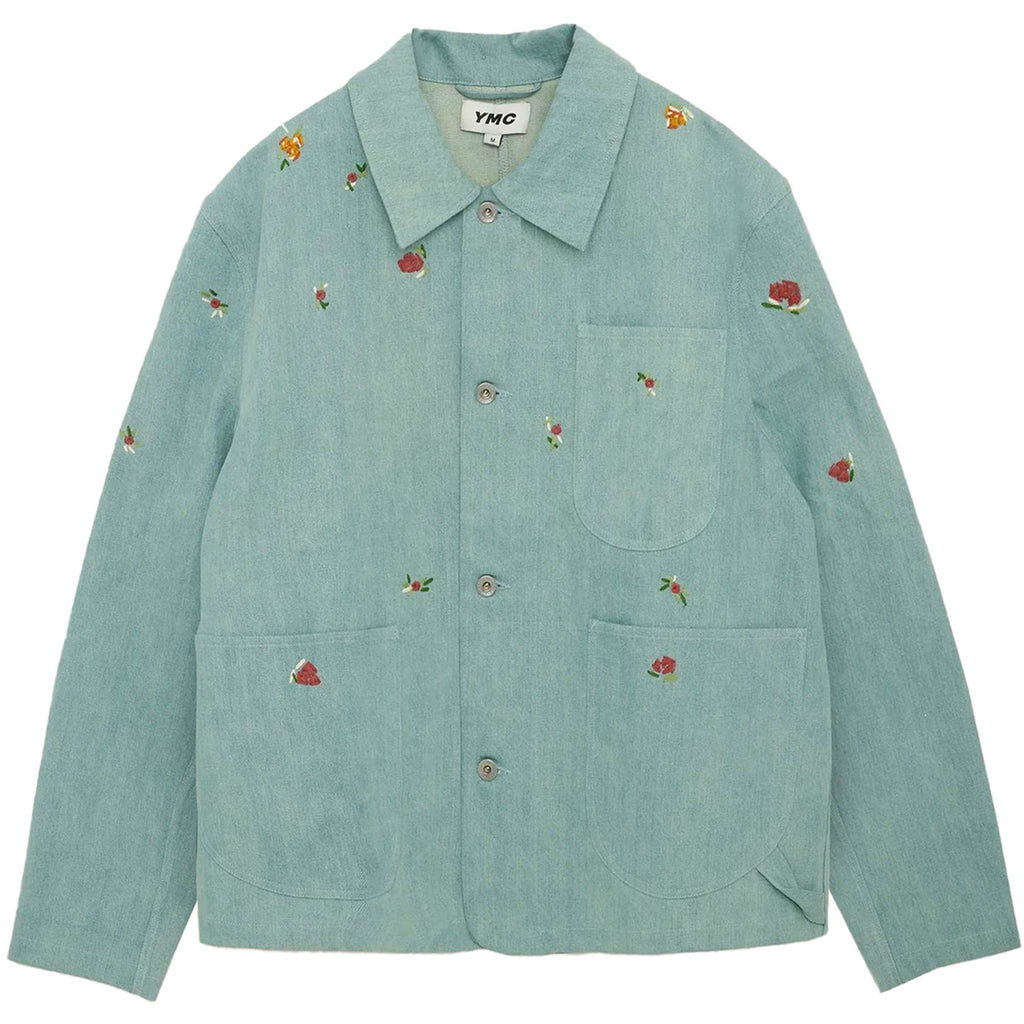 YMC Labour Chore Jacket - Indigo Bleached