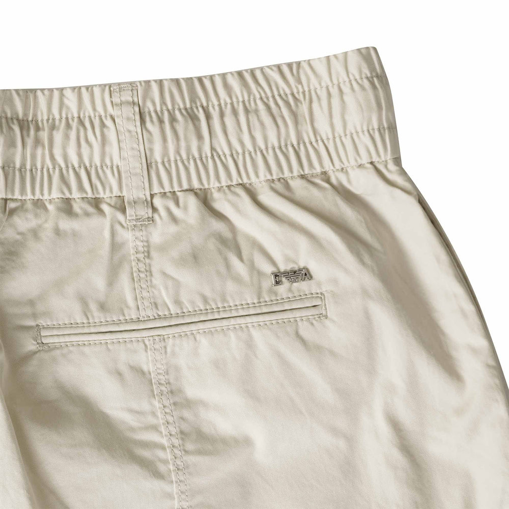 Emporio Armani Pima Poplin Drawstring Trousers - Peyote