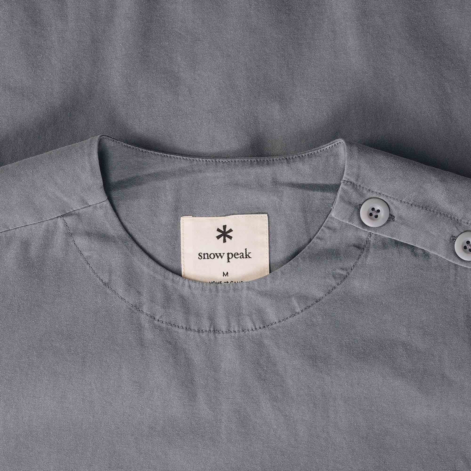 Snow Peak Natural-Dyed Recycled Cotton Pullover - Grey
