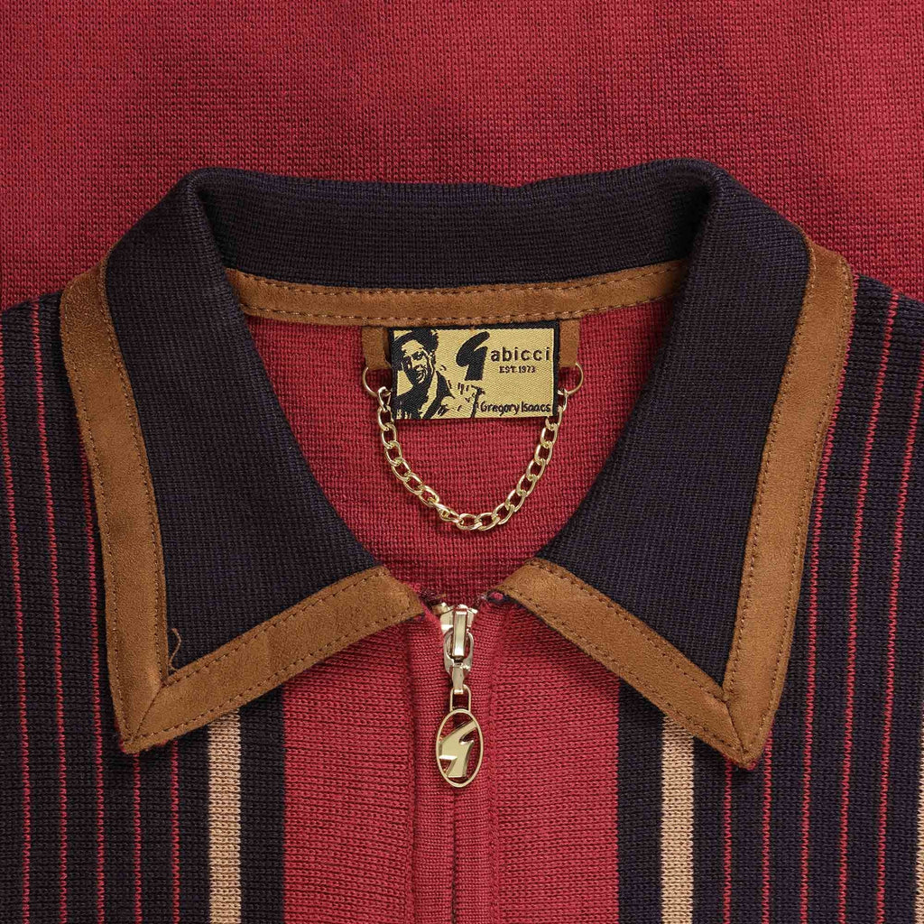 Gabicci Vintage Milo Shirt - Russet