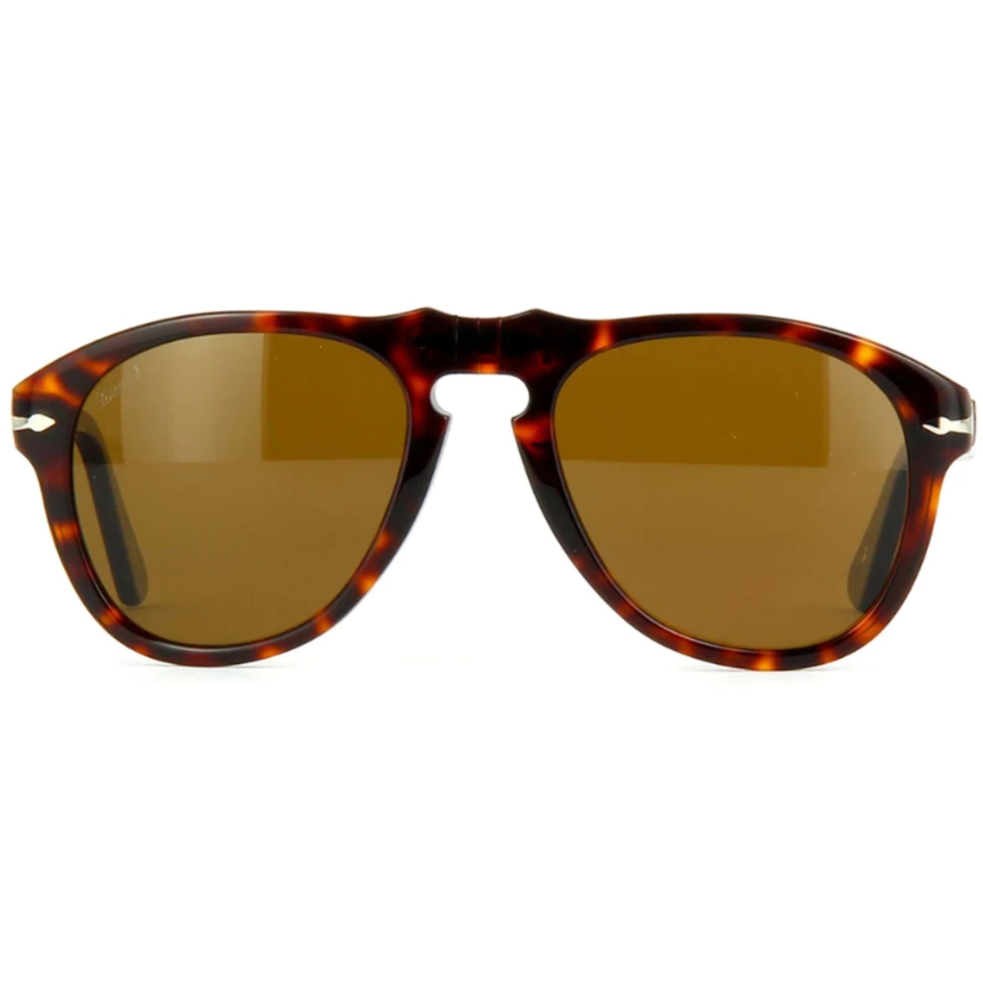 Persol 0PO0649 Aviator Sunglasses - Havana/Polar Brown