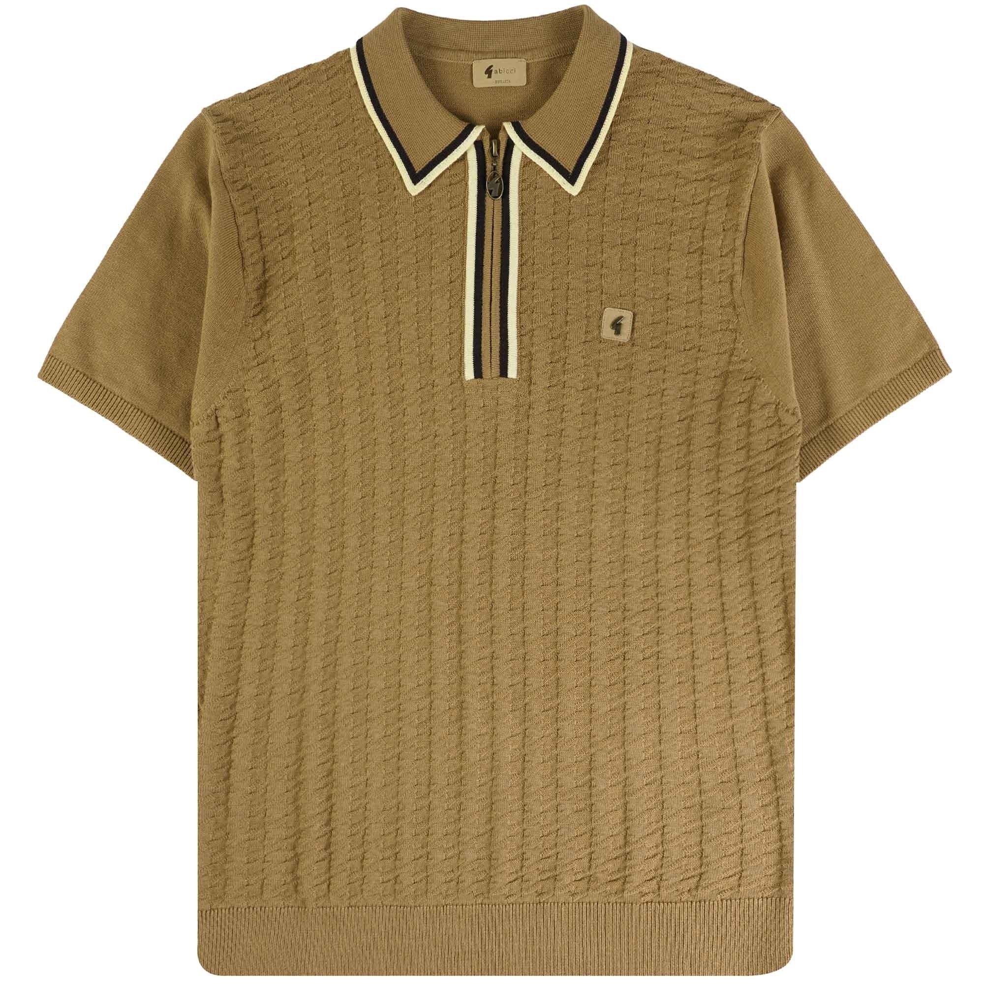 Gabicci Vintage Garner Polo Shirt - Camel