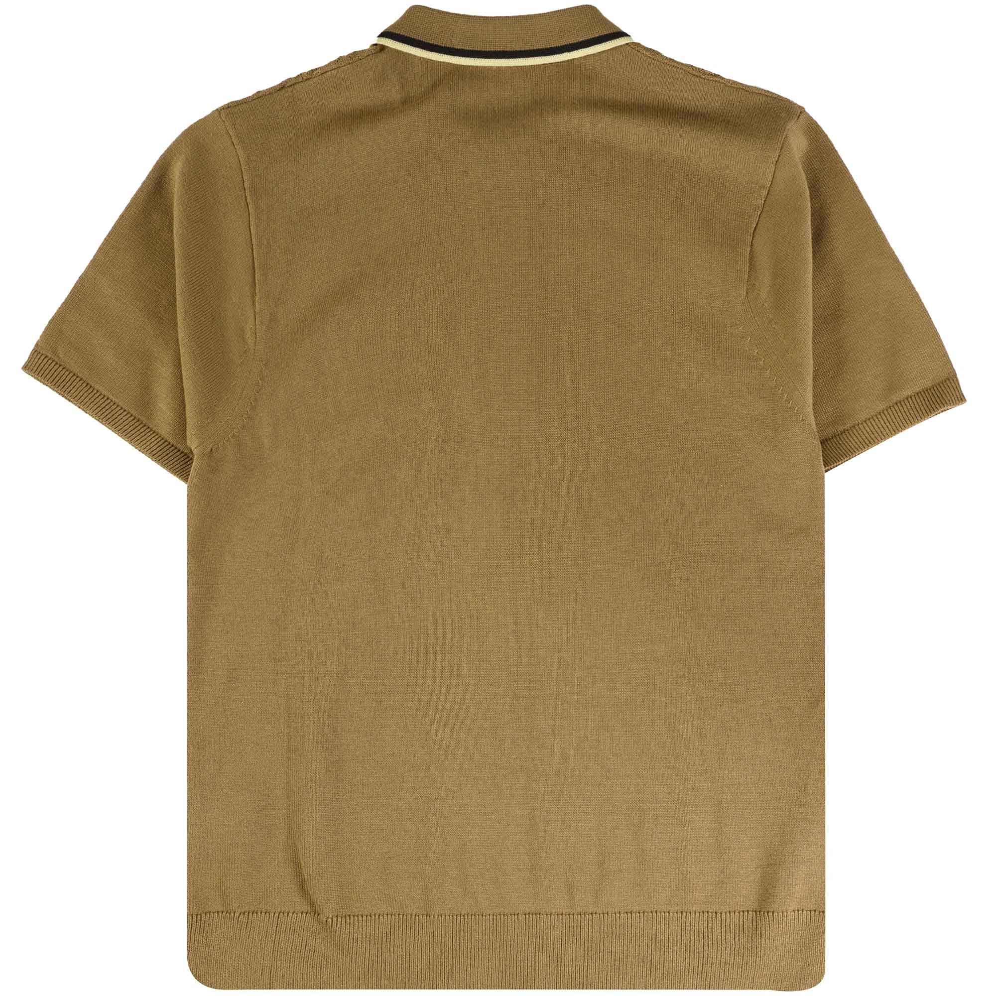 Gabicci Vintage Garner Polo Shirt - Camel