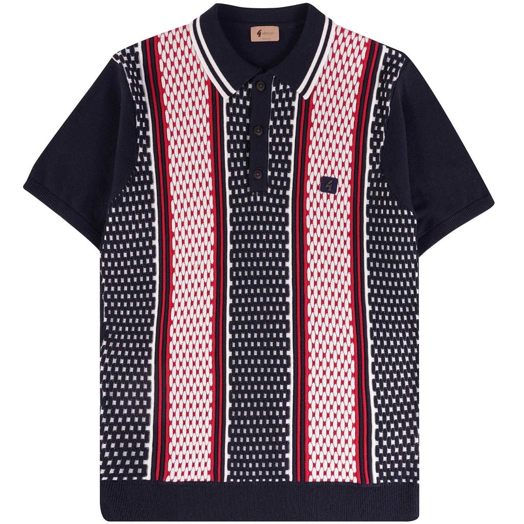 Gabicci Vintage Herrman Polo Shirt - Navy
