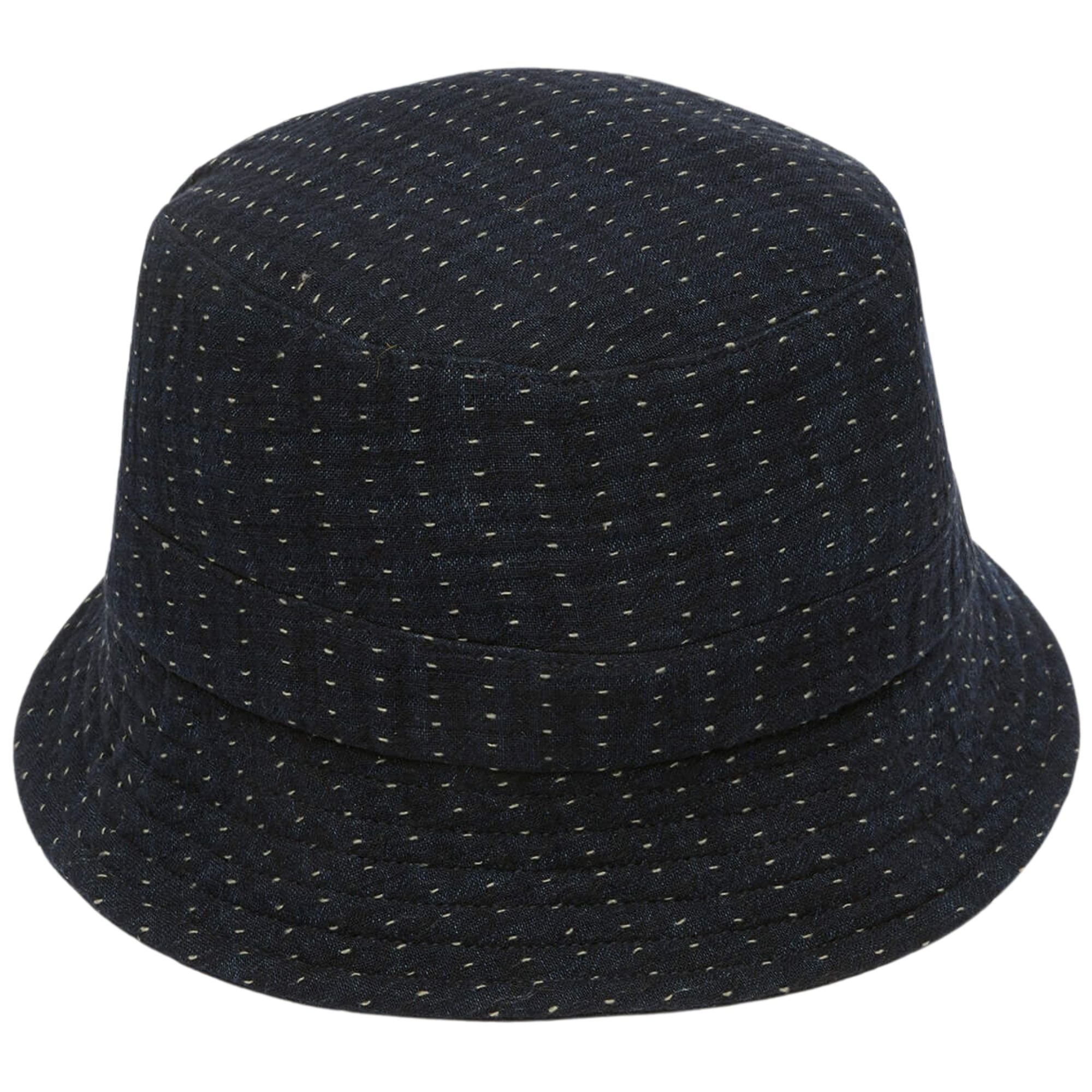 YMC Kantha Stitch Bucket Hat - Indigo