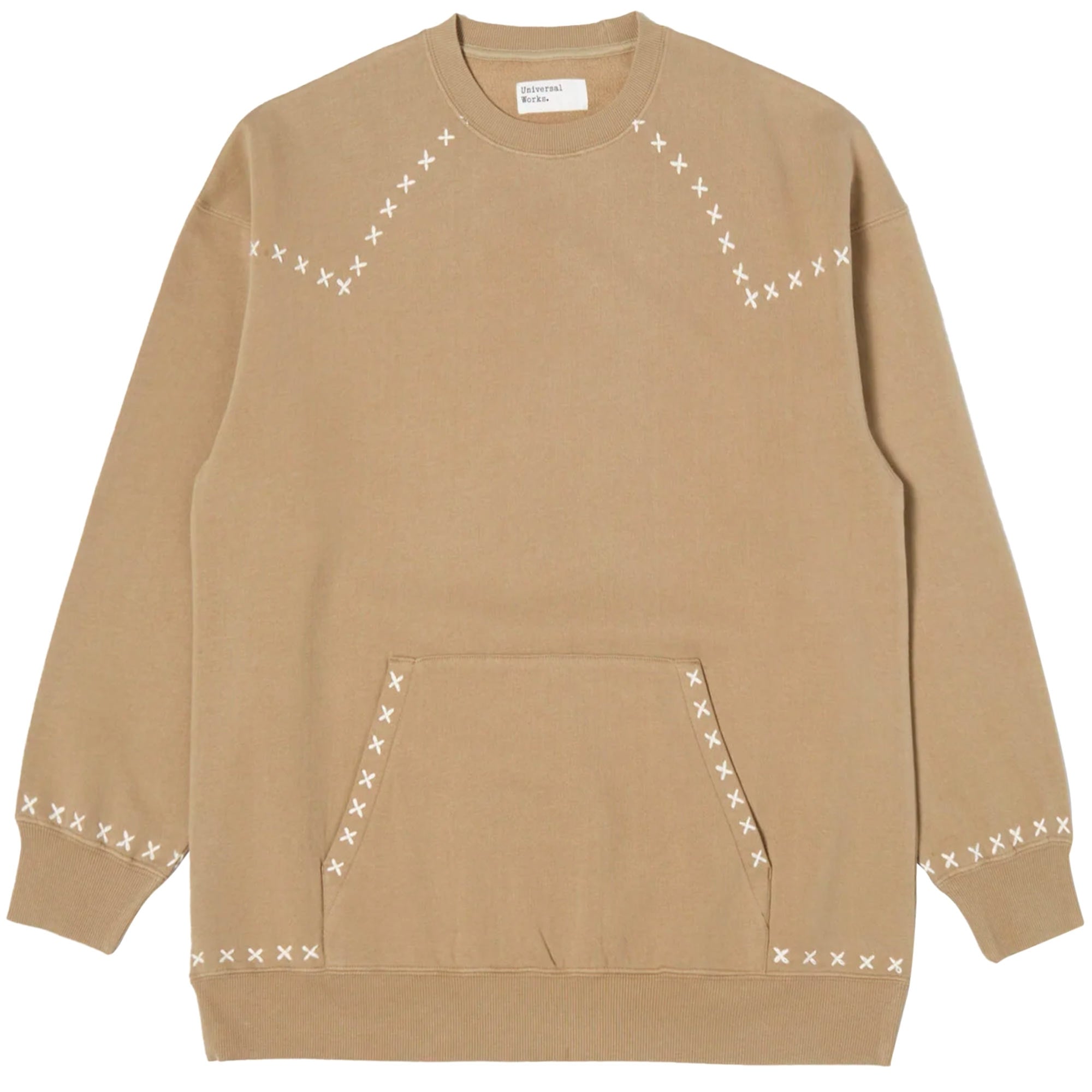 Universal Works Long Sleeve Crew Neck Sweatshirt - Sand