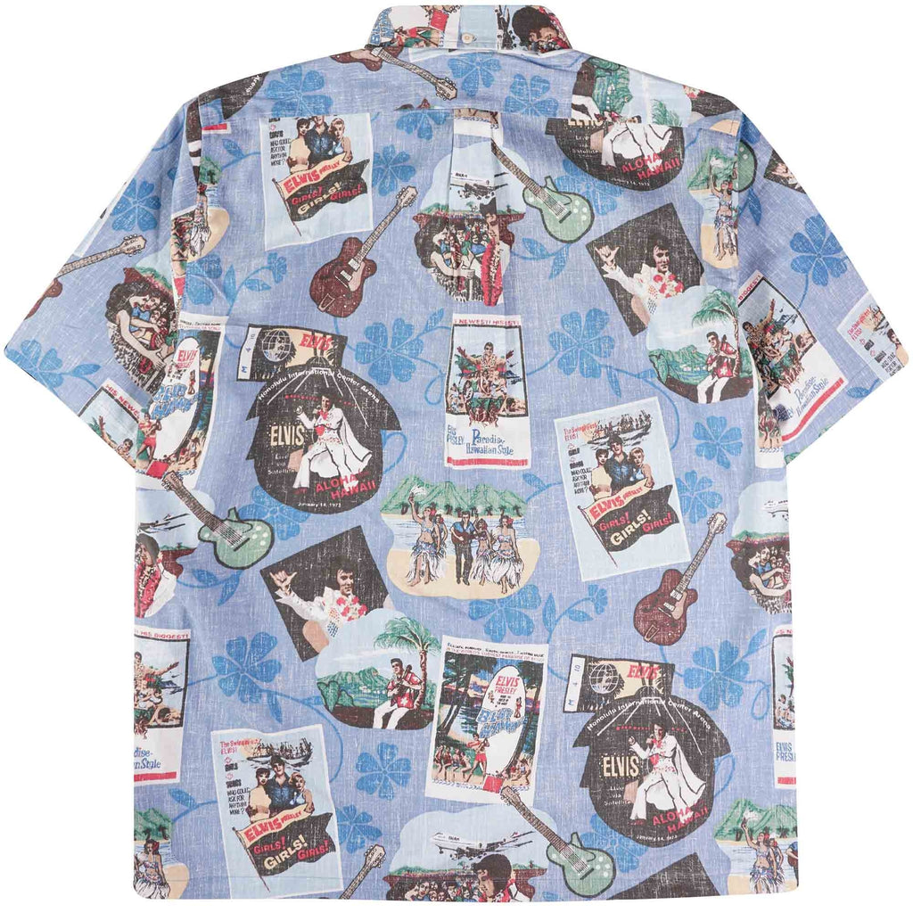 Reyn Spooner Elvis in Hawaii Shirt - Blue