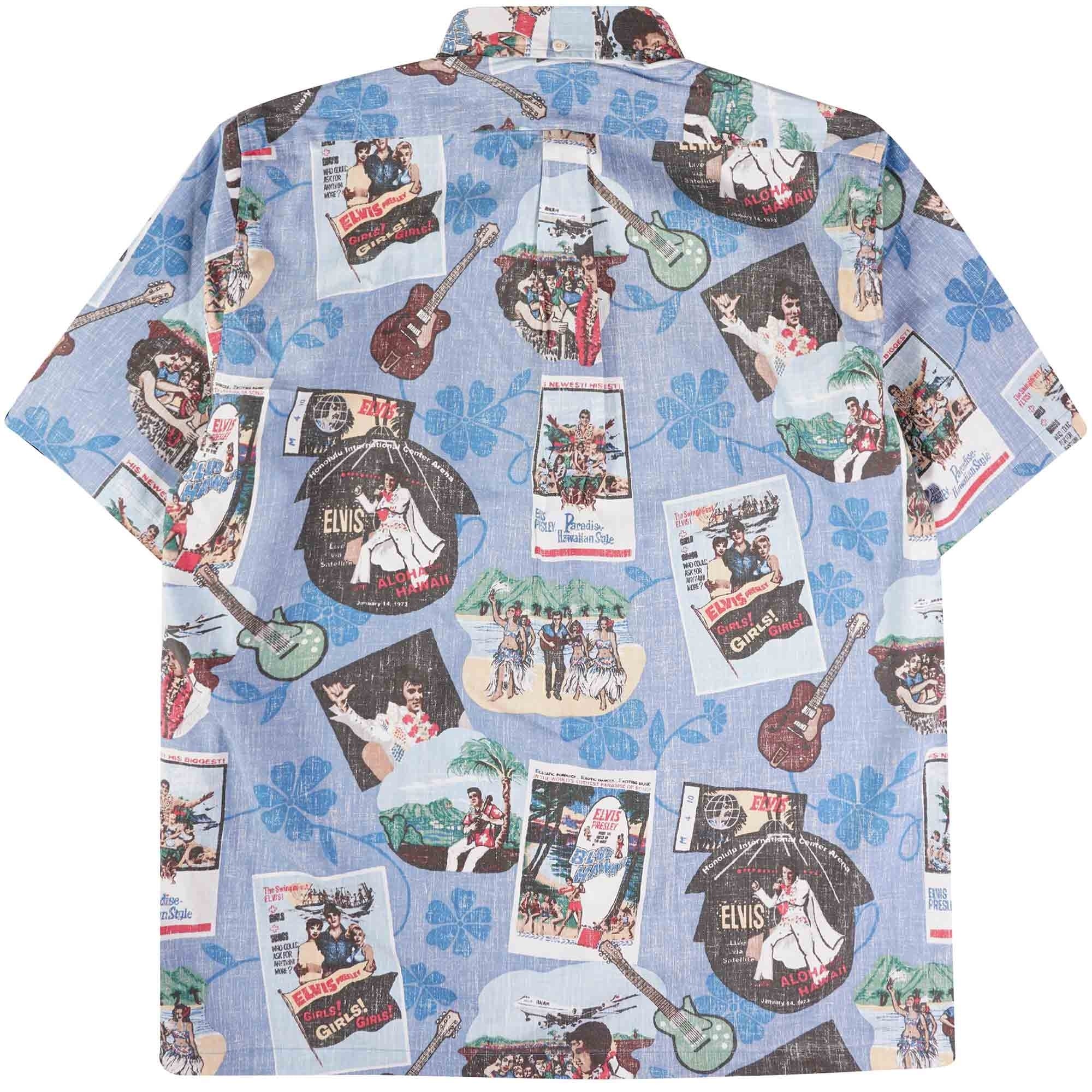 Reyn Spooner Elvis in Hawaii Shirt - Blue