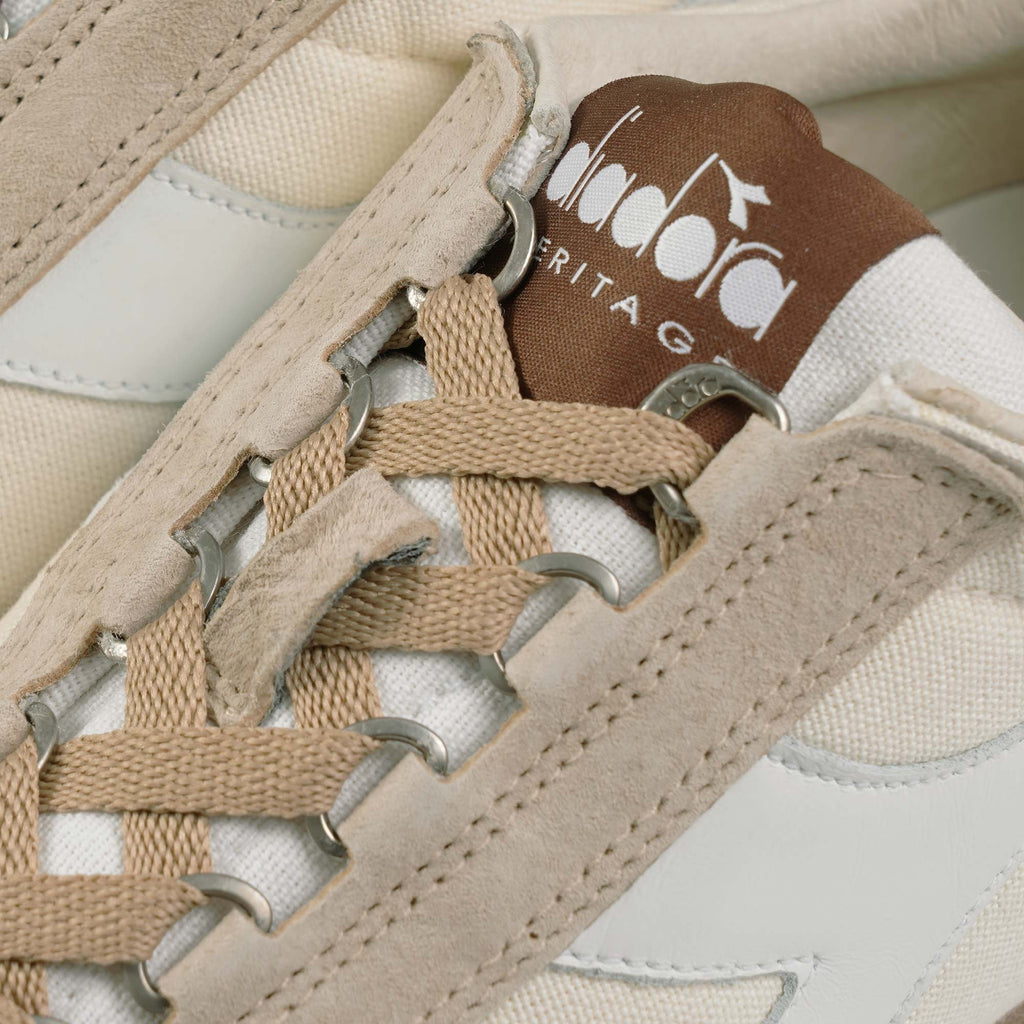 Diadora Equipe H Canvas Stone Wash - Cloud Cream