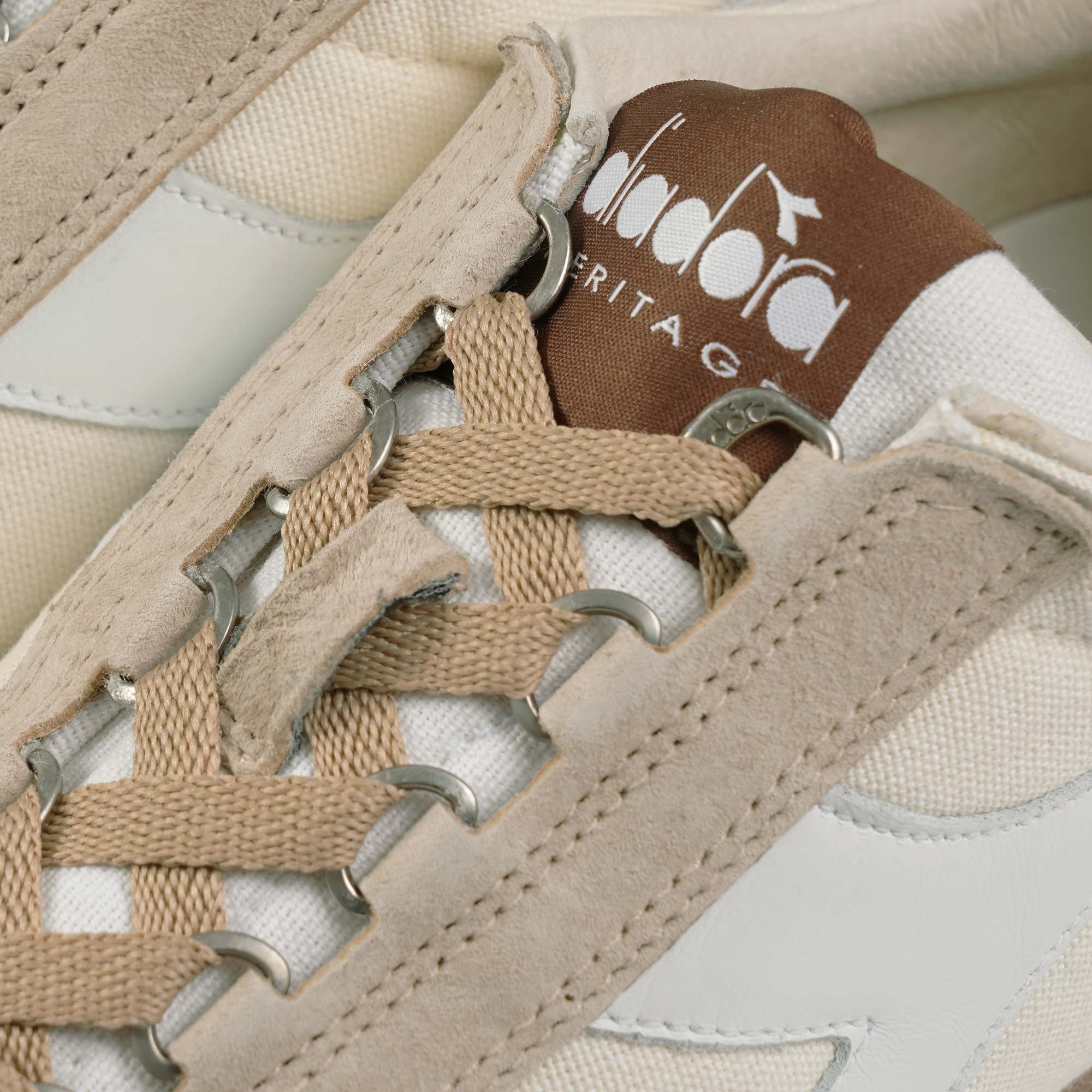 Diadora Equipe H Canvas Stone Wash - Cloud Cream