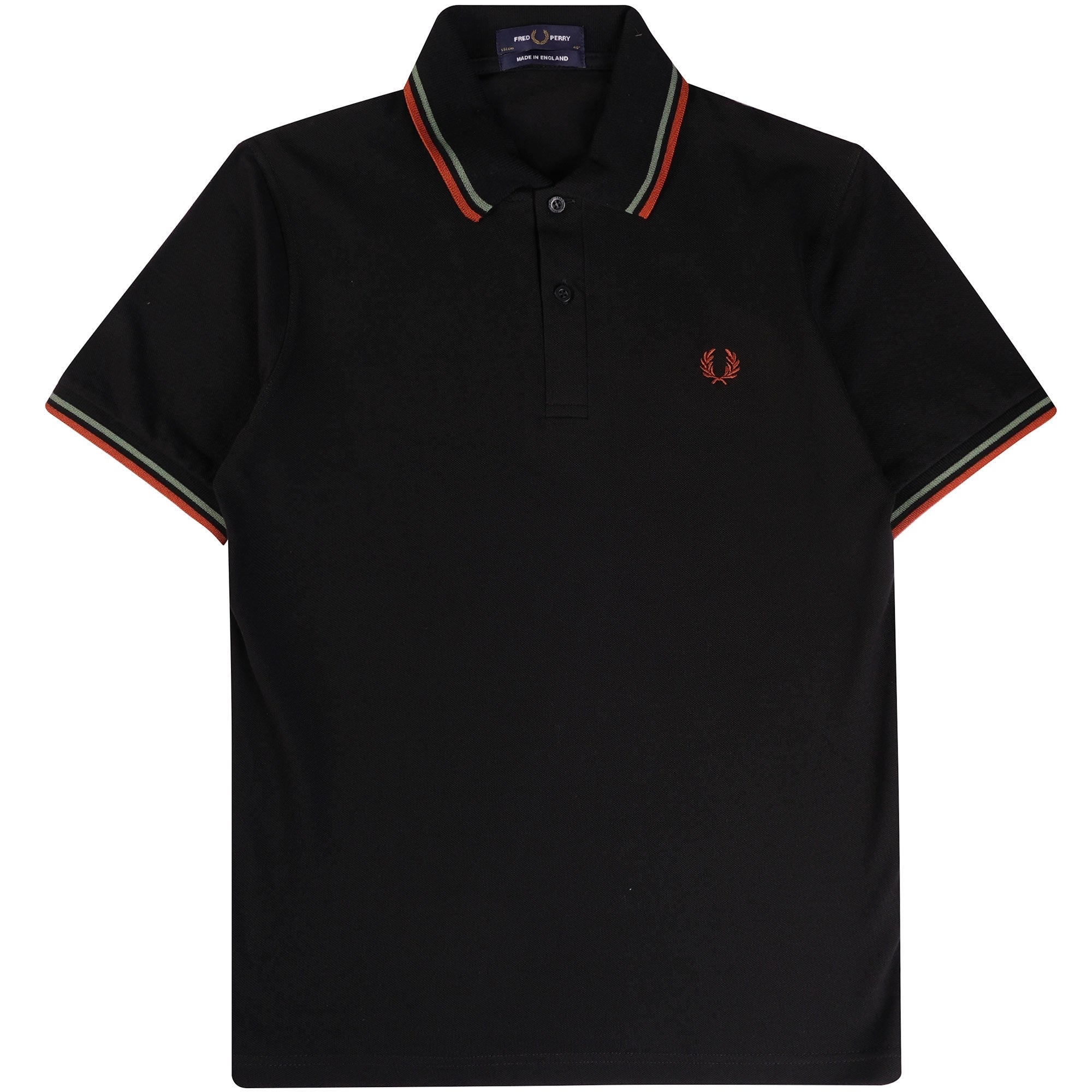 Fred Perry Reissues M12 Twin Tipped Polo Shirt - Black
