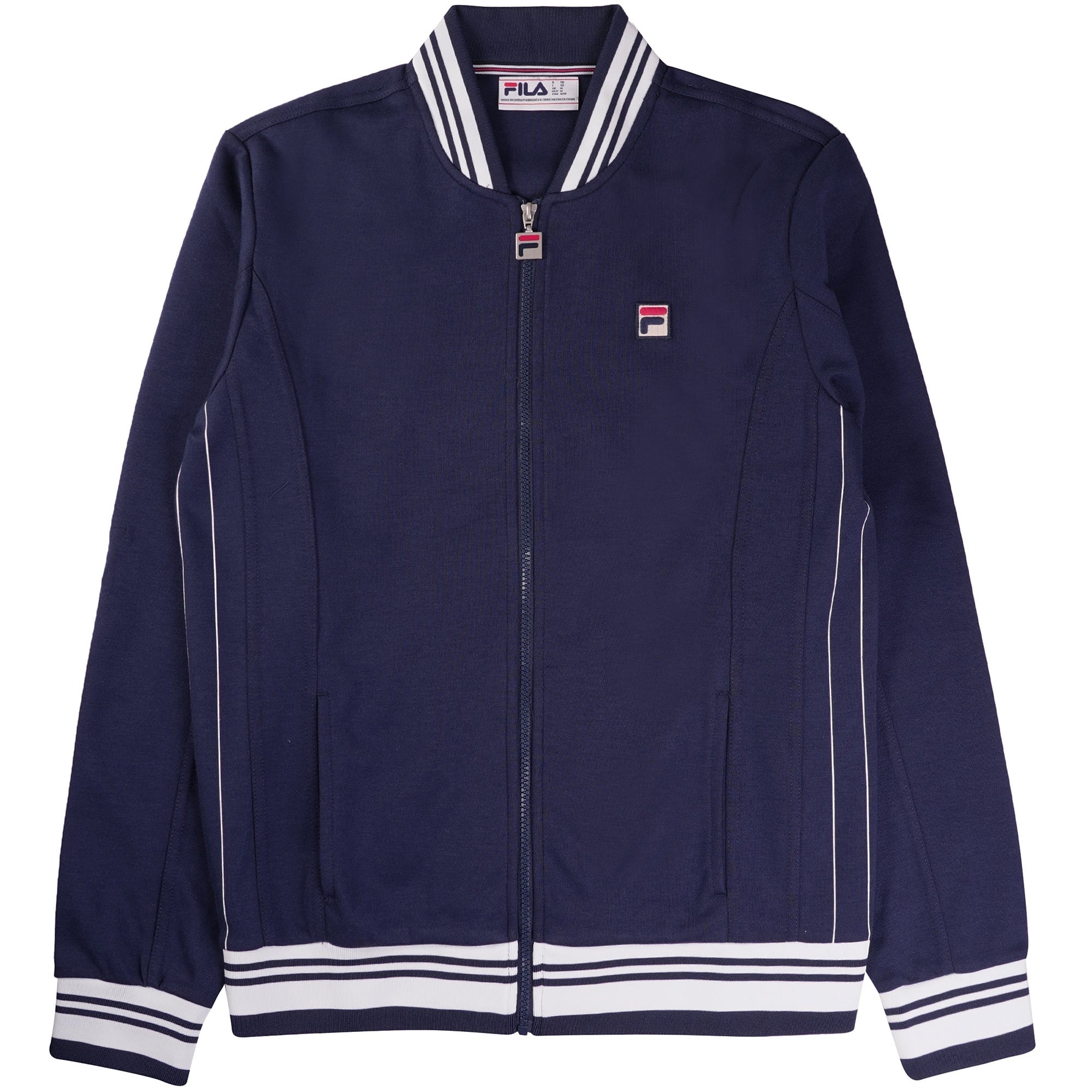 Fila Vintage Settanta Baseball Track Jacket - Fila Navy