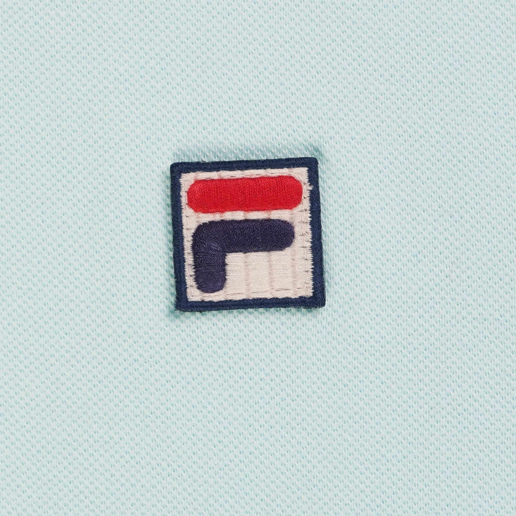 Fila Vintage Custom Two Button Tipped Rib Basic Polo - Blue Grass