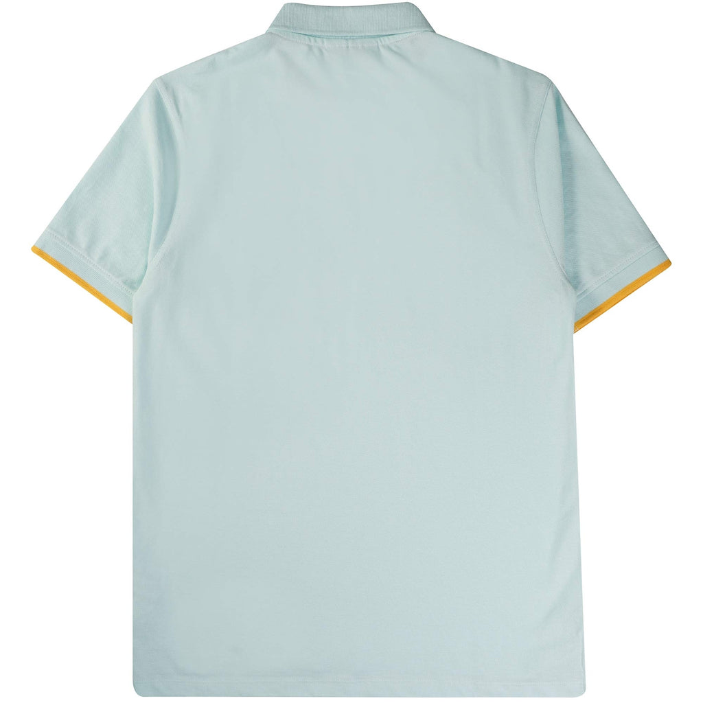 Fila Vintage Custom Two Button Tipped Rib Basic Polo - Blue Grass