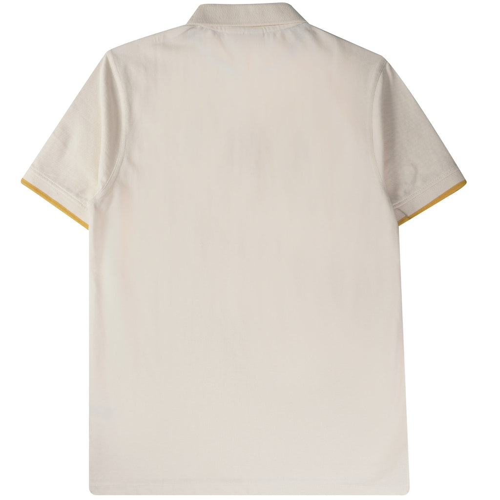 Fila Vintage Custom Two Button Tipped Rib Basic Polo - Egret