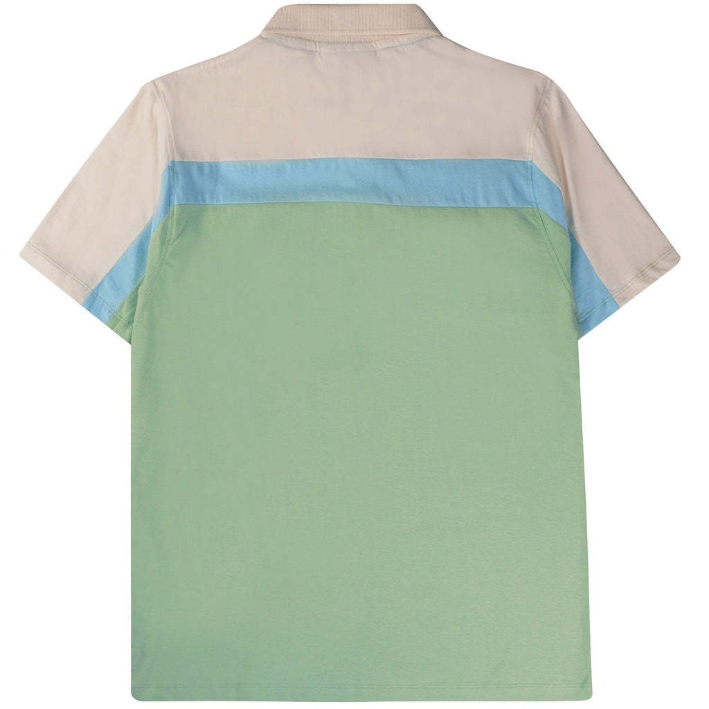 Fila Vintage Kaiser Cut & Sew Vintage Wash Polo - Quiet Green