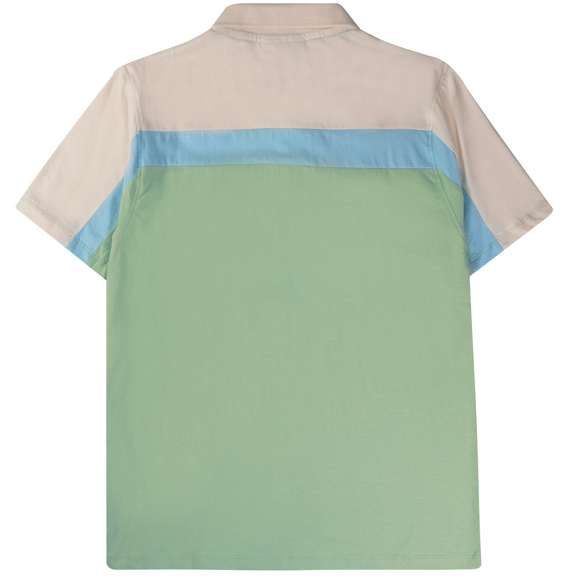 Fila Vintage Kaiser Cut & Sew Vintage Wash Polo - Quiet Green