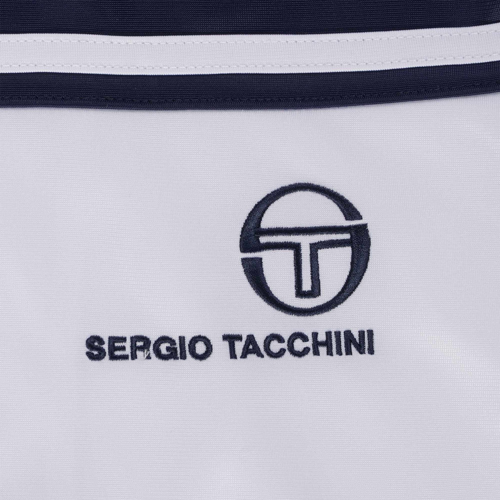 Sergio Tacchini Youngish Line Track Top - White and Blue
