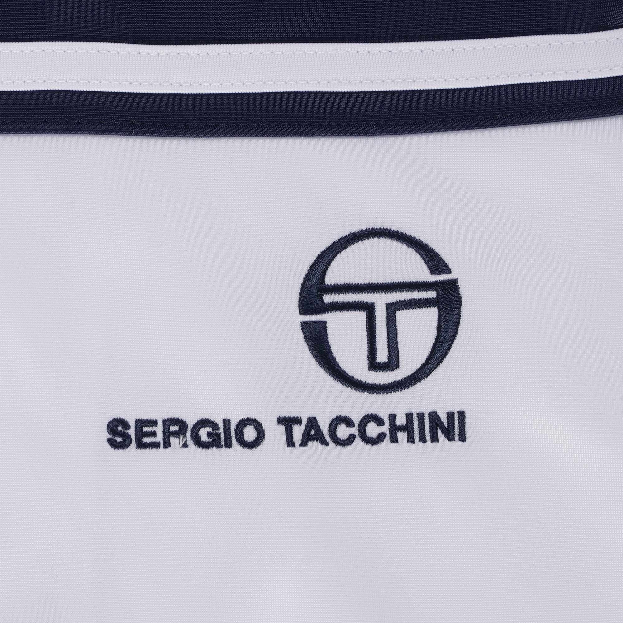 Sergio Tacchini Youngish Line Track Top - White and Blue