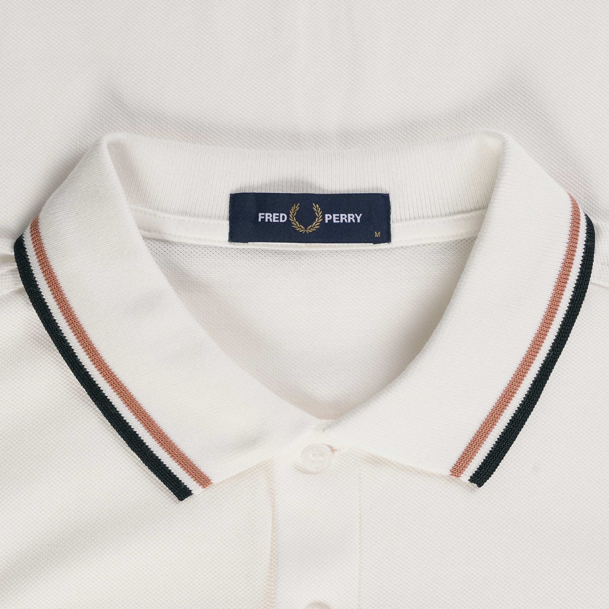 Fred Perry M3600 Twin Tipped Polo Shirt - Snow White