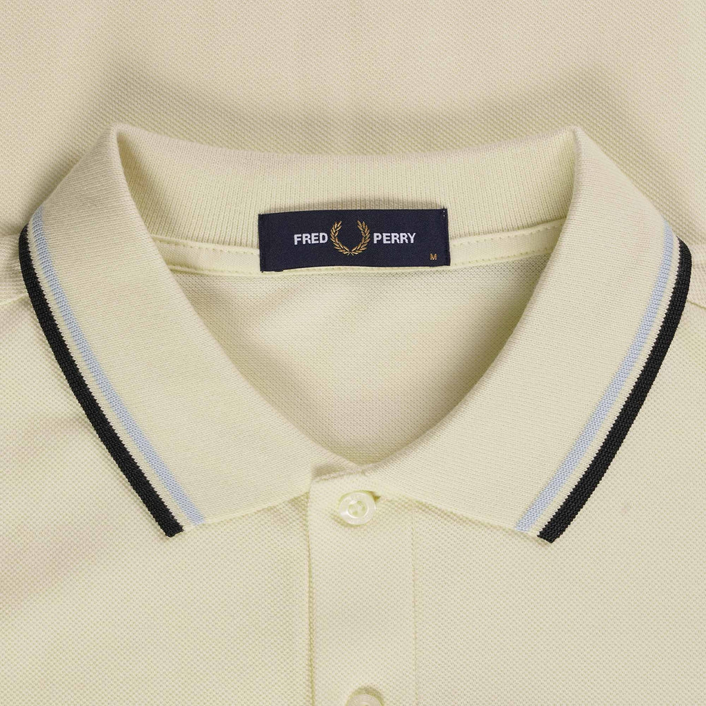 Fred Perry M3600 Twin Tipped Polo Shirt - Ice Cream
