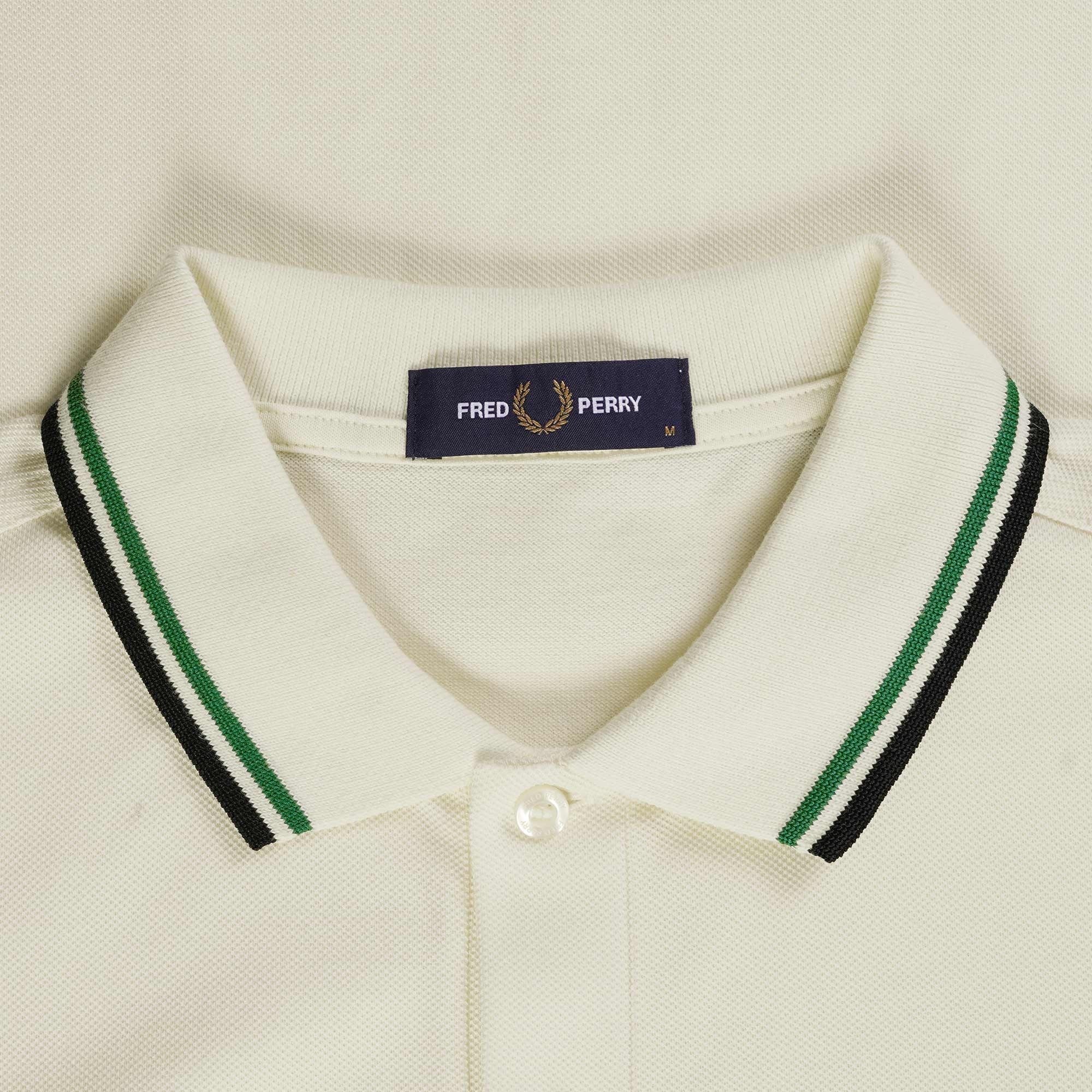Fred Perry M3600 Twin Tipped Polo Shirt - Ecru