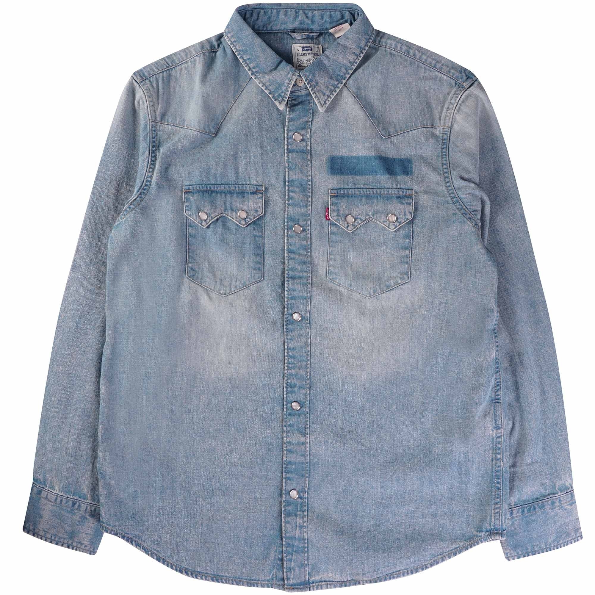 Levi's® Sawtooth Relaxed Fit Western Shirt - Denim