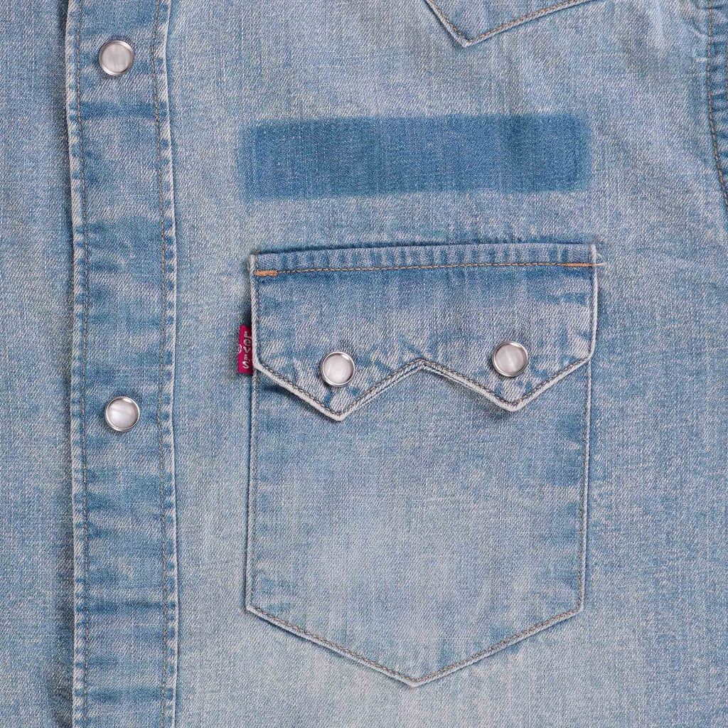 Levi's® Sawtooth Relaxed Fit Western Shirt - Denim