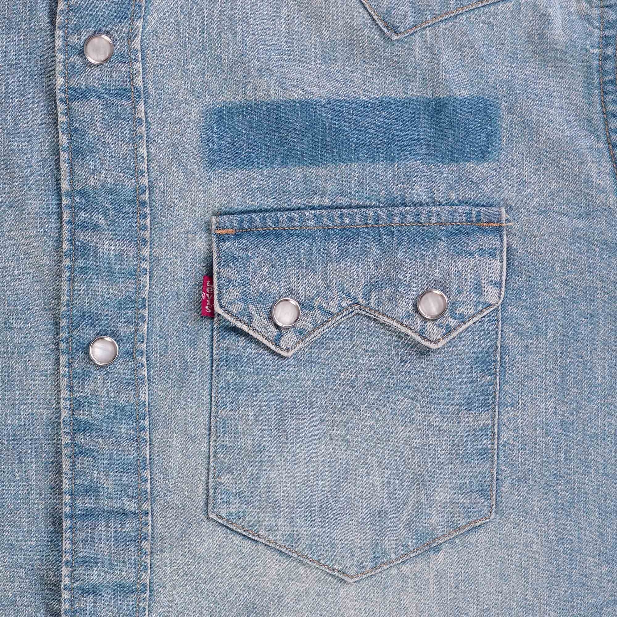 Levi's® Sawtooth Relaxed Fit Western Shirt - Denim