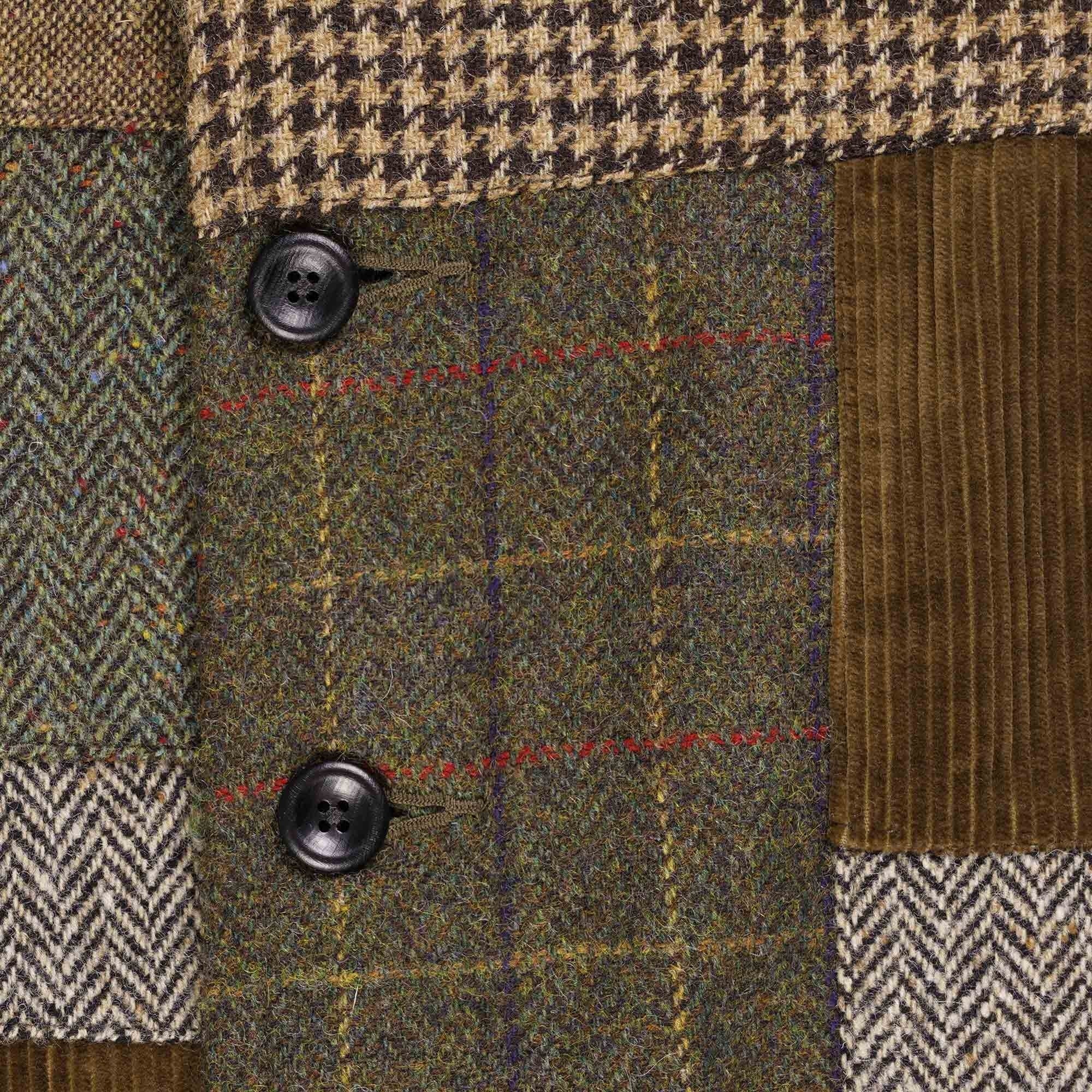 RRL by Ralph Lauren Patchwork Buttoned Jacket - Brown