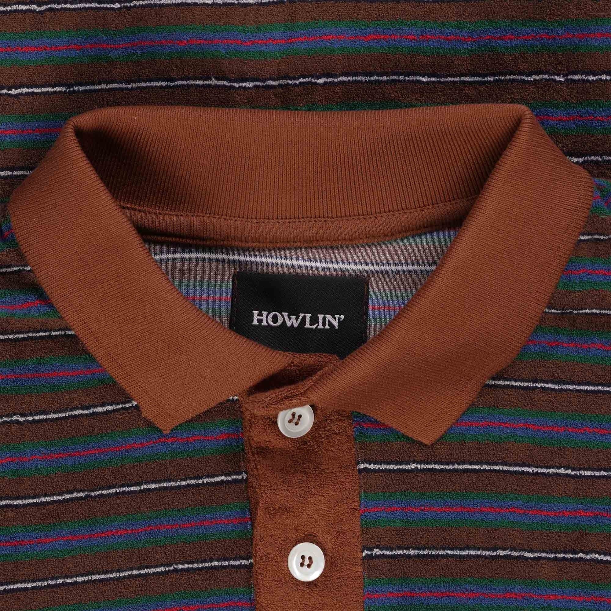 Howlin' Space Polo Shirt - Brown Mind