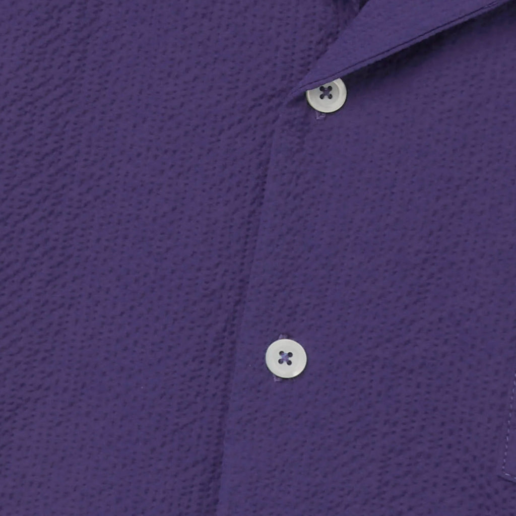 Howlin' Cocktail Shirt - Purple Seersucker