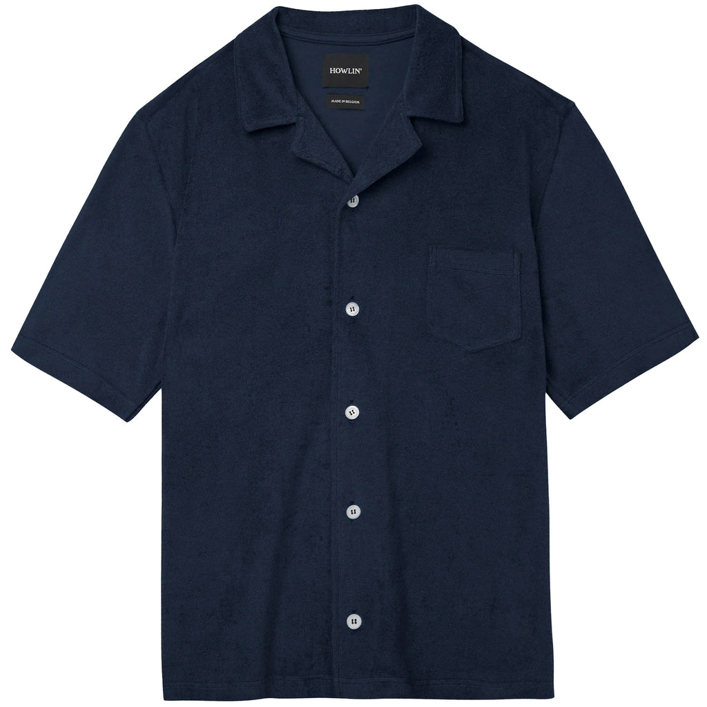 Howlin' Cocktail Shirt - Navy Seersucker