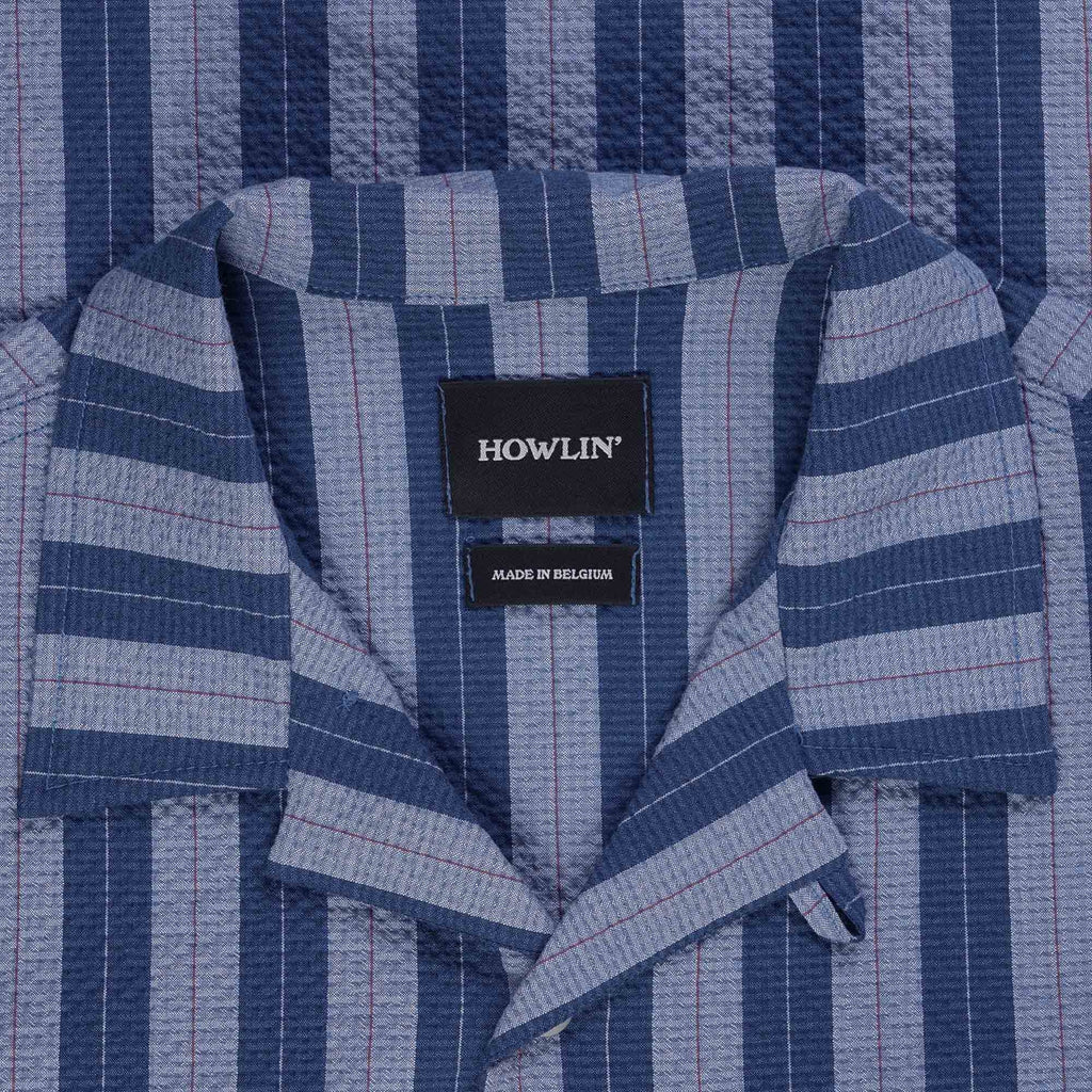 Howlin' Cocktail DÕAmore - Blue Stripes Seersucker