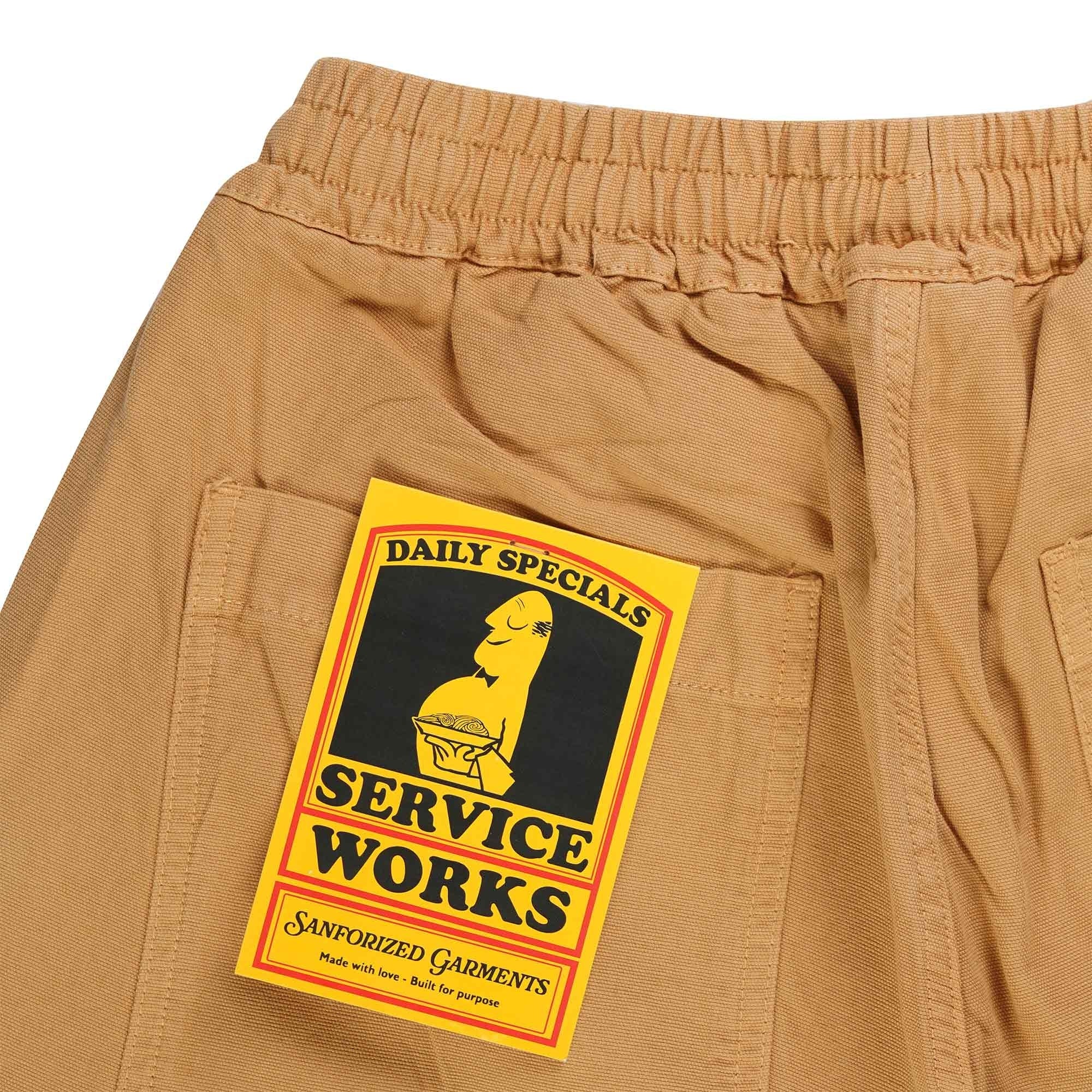 Service Works Classic Chef Shorts - Tan